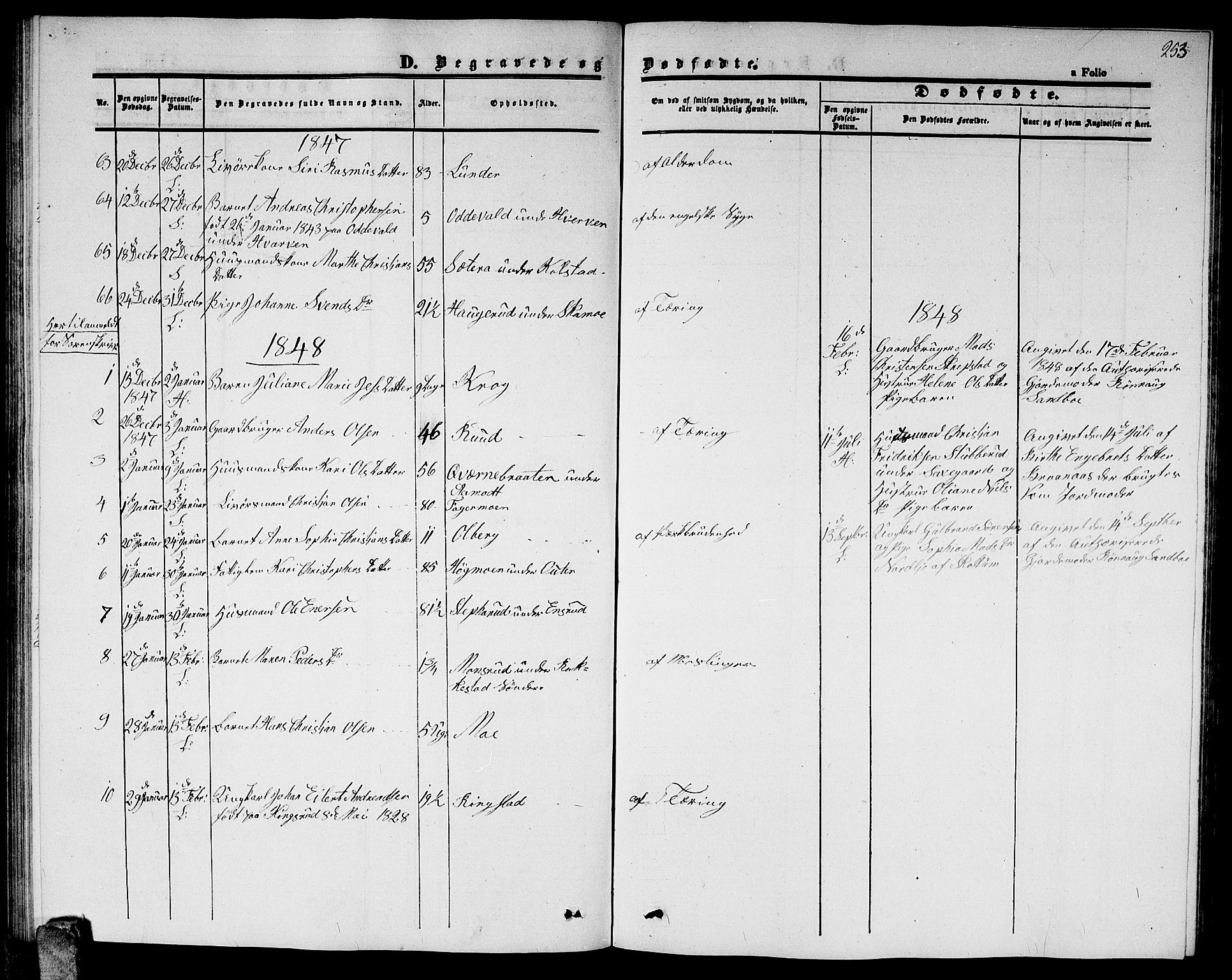 Høland prestekontor Kirkebøker, SAO/A-10346a/G/Ga/L0003: Parish register (copy) no. I 3, 1846-1853, p. 253