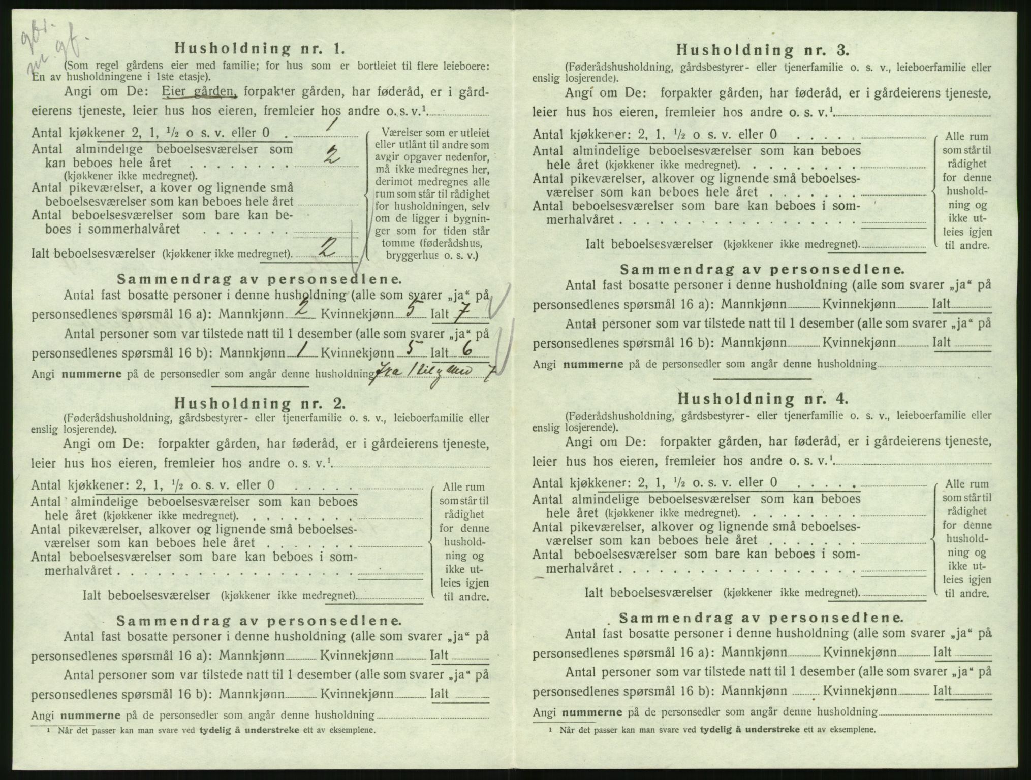 SAT, 1920 census for Syvde, 1920, p. 241