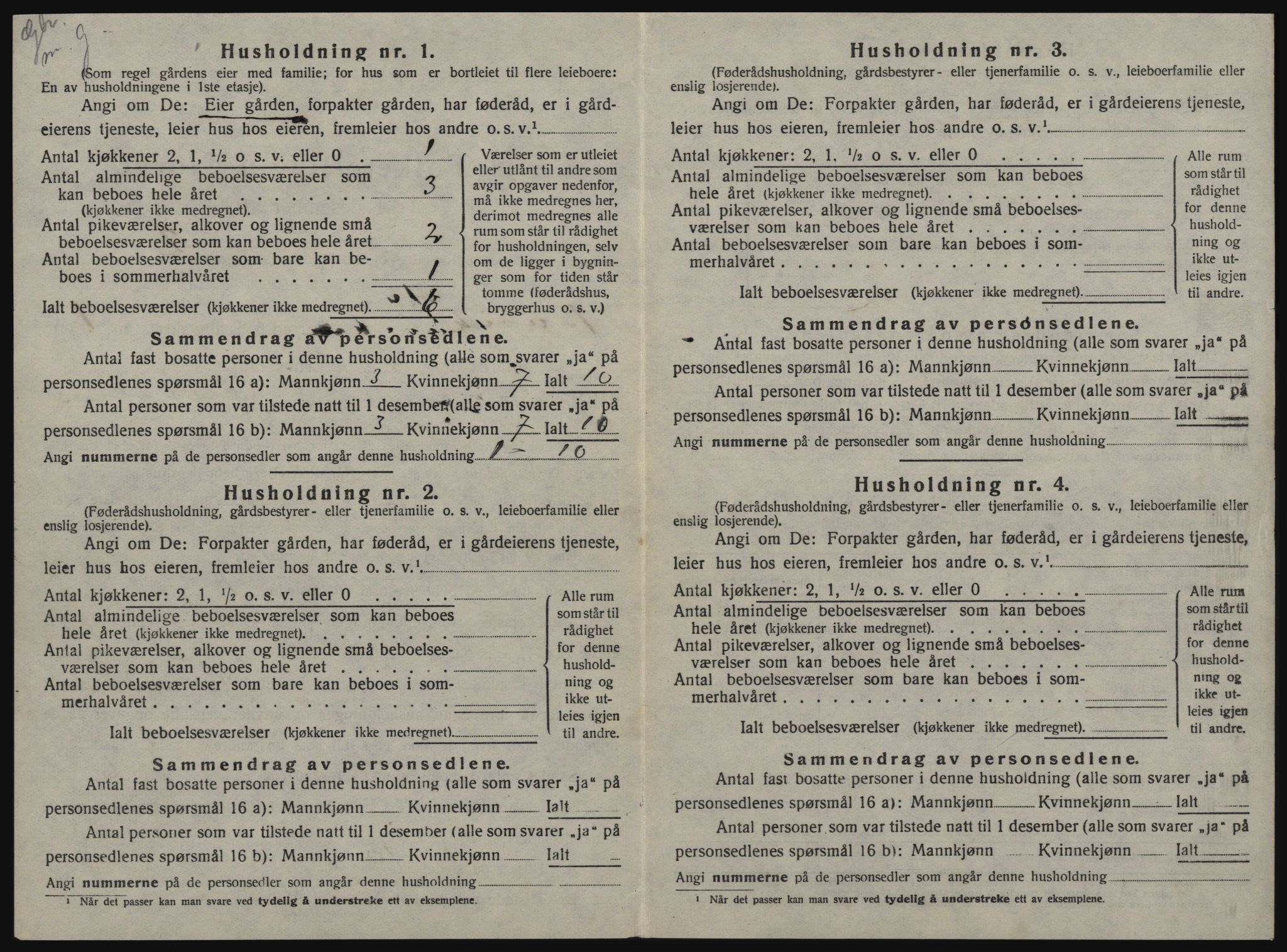 SAT, 1920 census for Buvik, 1920, p. 19