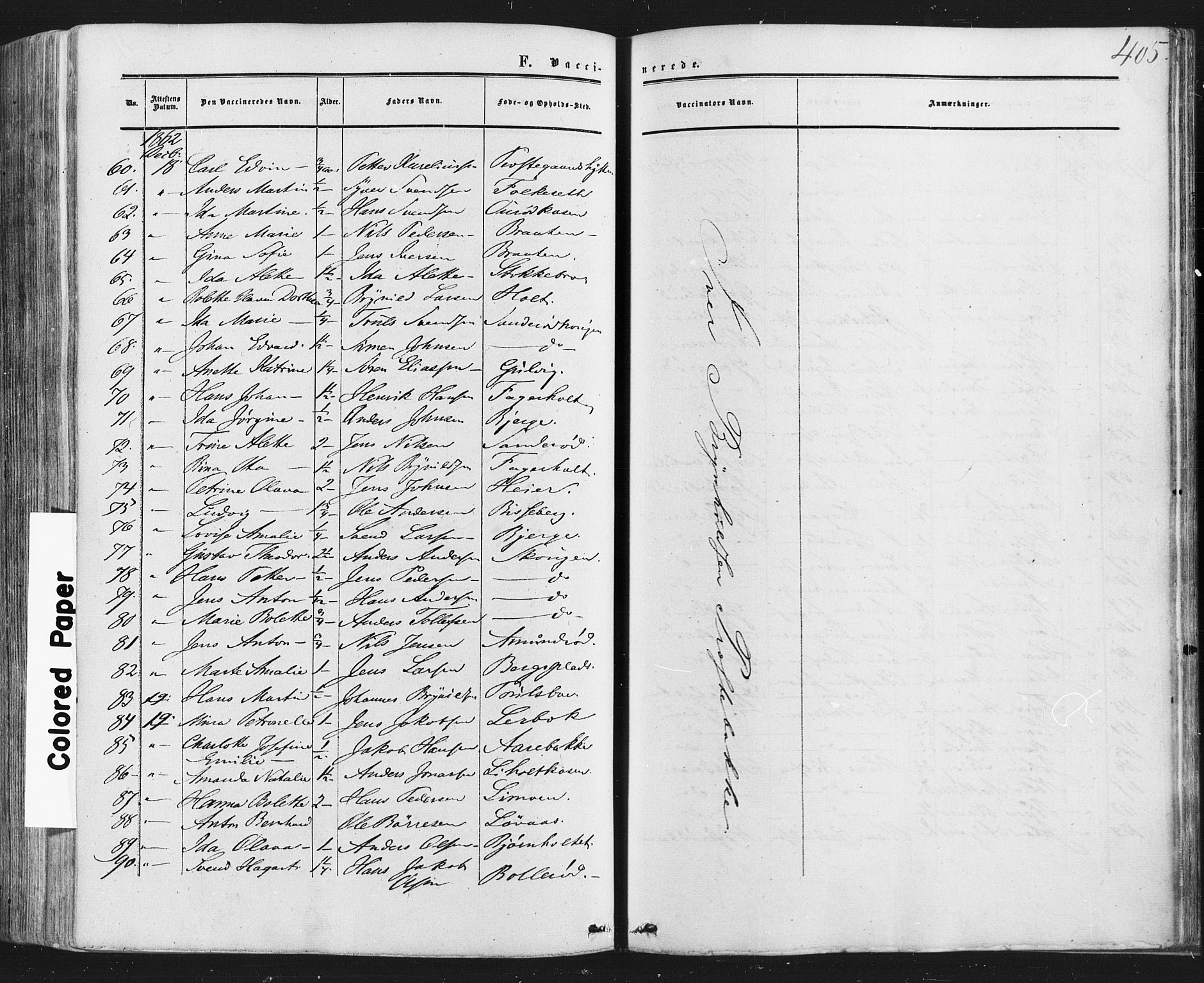 Idd prestekontor Kirkebøker, AV/SAO-A-10911/F/Fc/L0005: Parish register (official) no. III 5, 1861-1877, p. 405