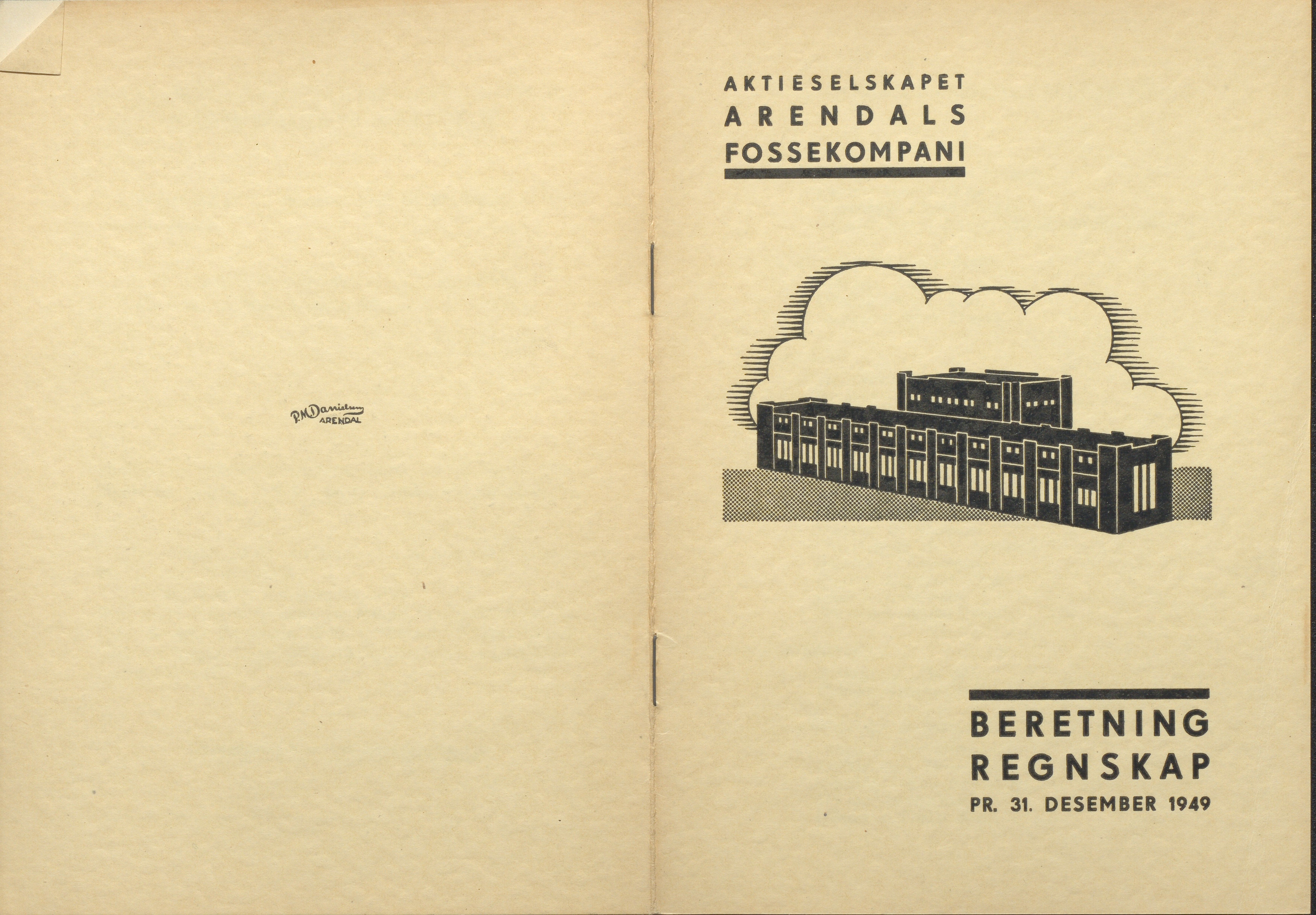 Arendals Fossekompani, AAKS/PA-2413/X/X01/L0001/0012: Beretninger, regnskap, balansekonto, gevinst- og tapskonto / Beretning, regnskap 1945 - 1962, 1945-1962, p. 25