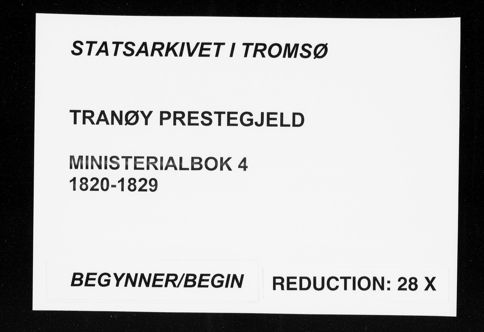 Tranøy sokneprestkontor, AV/SATØ-S-1313/I/Ia/Iaa/L0004kirke: Parish register (official) no. 4, 1820-1829