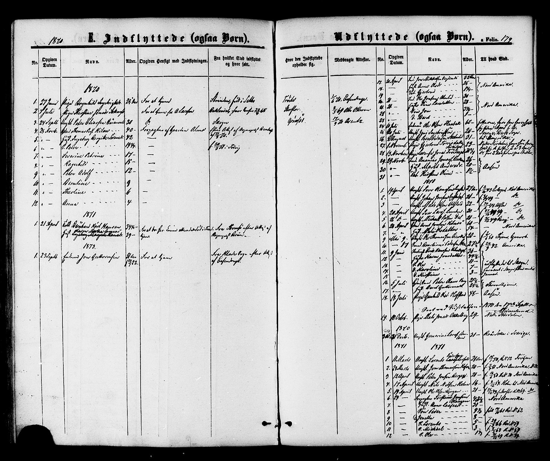 Ministerialprotokoller, klokkerbøker og fødselsregistre - Nord-Trøndelag, SAT/A-1458/703/L0029: Parish register (official) no. 703A02, 1863-1879, p. 179