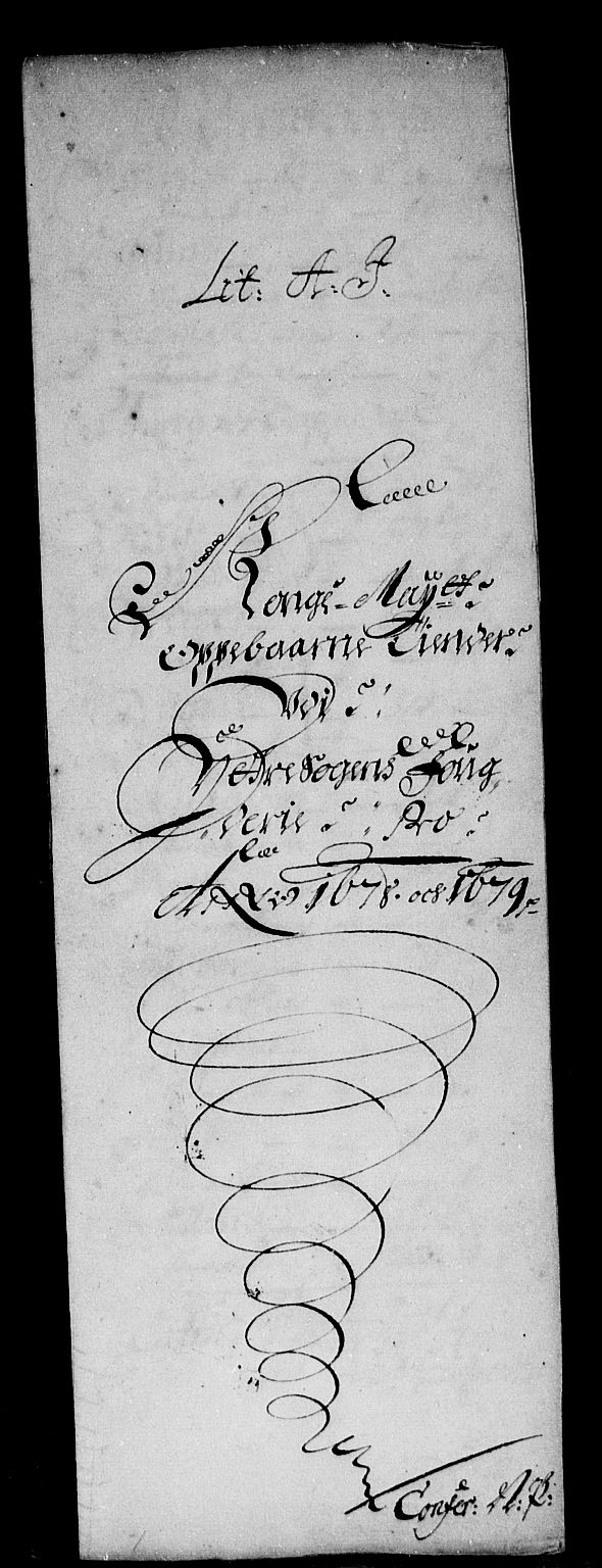 Rentekammeret inntil 1814, Reviderte regnskaper, Stiftamtstueregnskaper, Bergen stiftamt, RA/EA-6043/R/Rc/L0056: Bergen stiftamt, 1678-1679