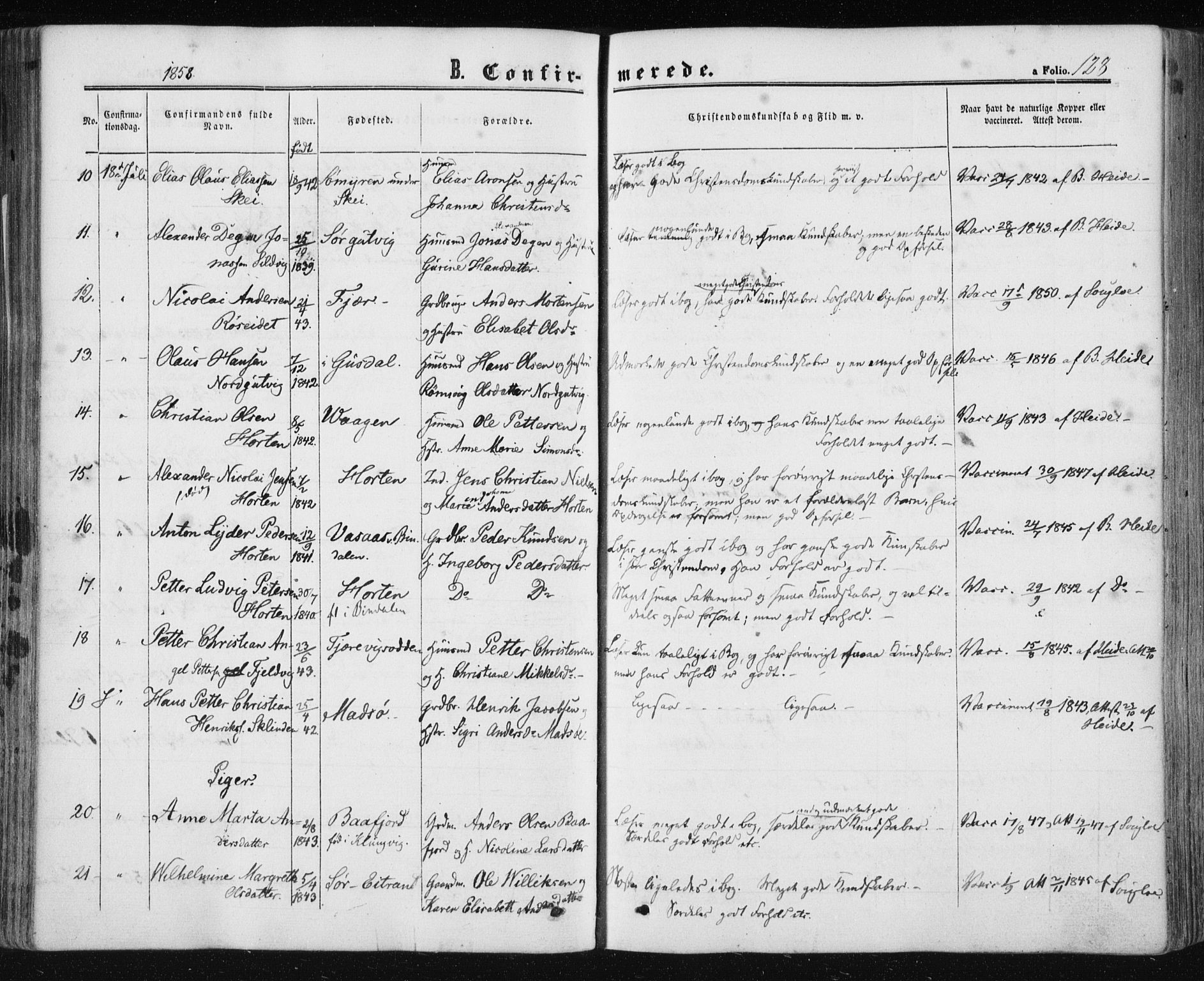 Ministerialprotokoller, klokkerbøker og fødselsregistre - Nord-Trøndelag, SAT/A-1458/780/L0641: Parish register (official) no. 780A06, 1857-1874, p. 128