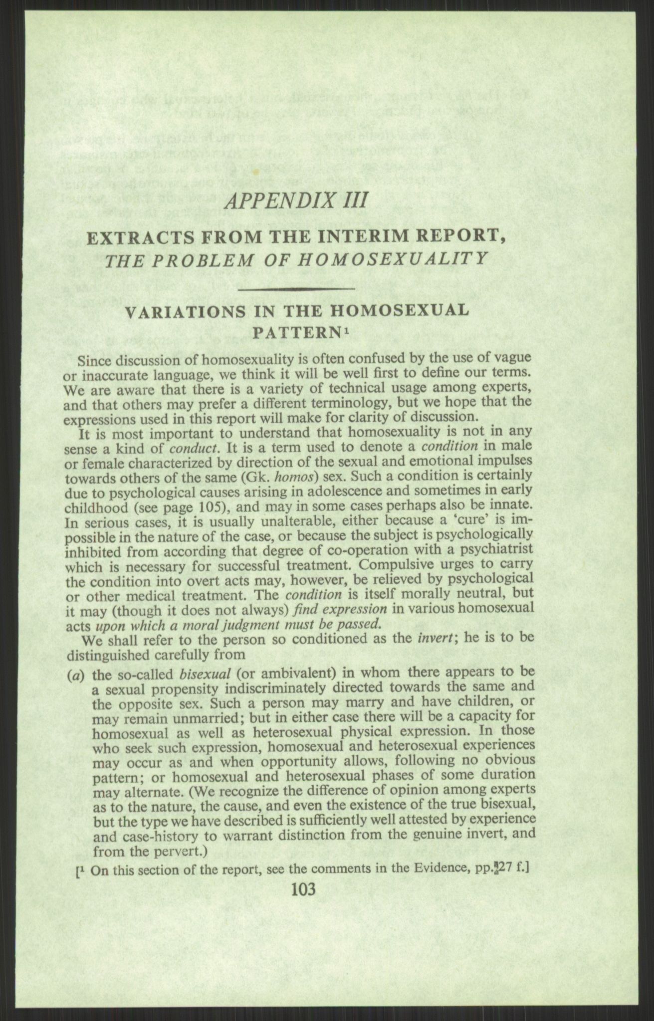 Justisdepartementet, Lovavdelingen, AV/RA-S-3212/D/De/L0029/0001: Straffeloven / Straffelovens revisjon: 5 - Ot. prp. nr.  41 - 1945: Homoseksualiet. 3 mapper, 1956-1970, p. 233