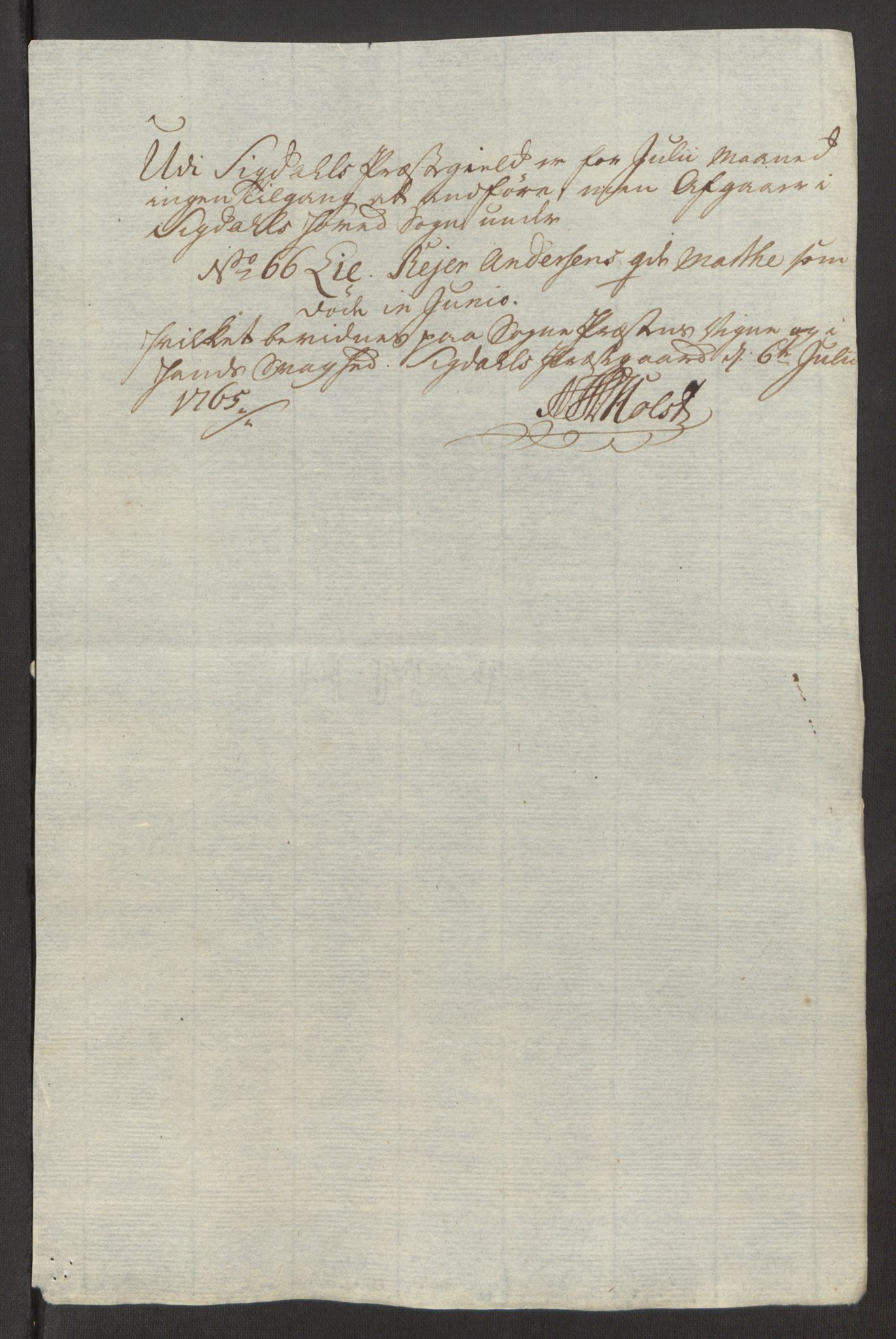 Rentekammeret inntil 1814, Reviderte regnskaper, Fogderegnskap, AV/RA-EA-4092/R31/L1834: Ekstraskatten Hurum, Røyken, Eiker, Lier og Buskerud, 1765, p. 439