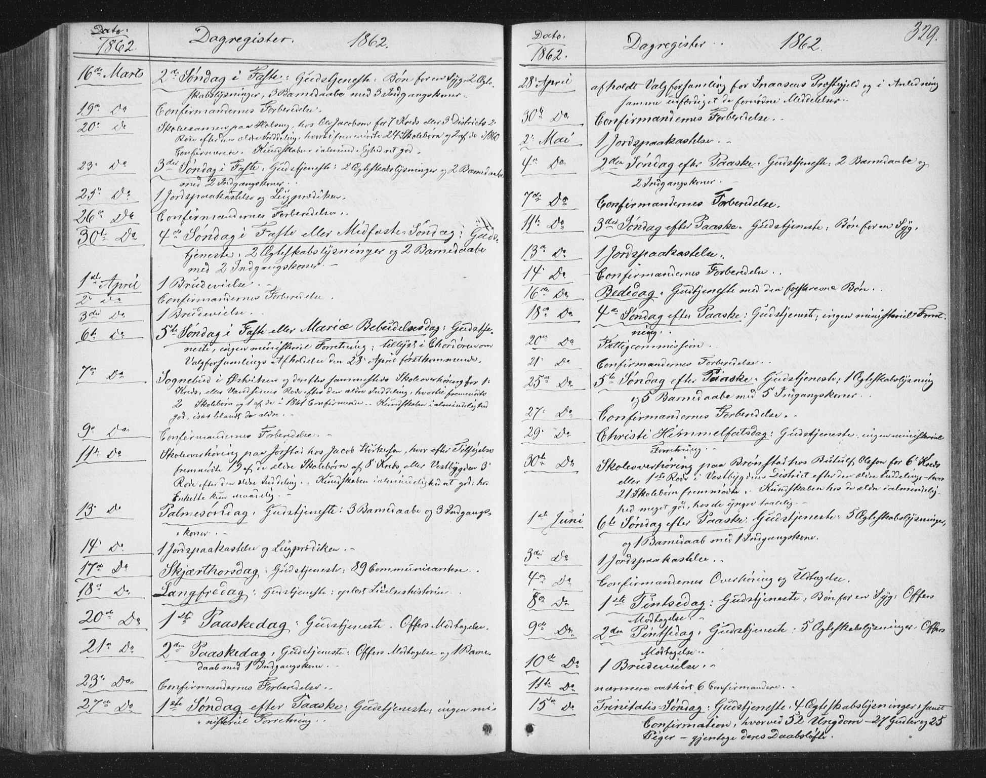 Ministerialprotokoller, klokkerbøker og fødselsregistre - Nord-Trøndelag, SAT/A-1458/749/L0472: Parish register (official) no. 749A06, 1857-1873, p. 329