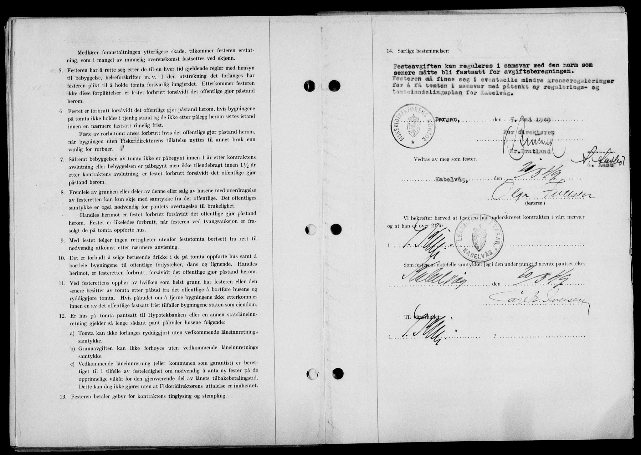 Lofoten sorenskriveri, SAT/A-0017/1/2/2C/L0020a: Mortgage book no. 20a, 1948-1949, Diary no: : 1121/1949