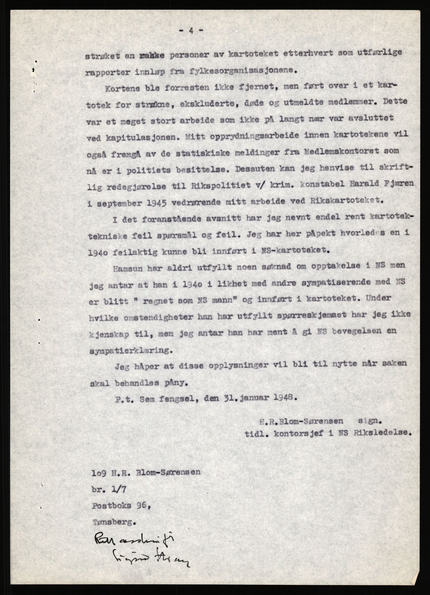 Landssvikarkivet, Arendal politikammer, AV/RA-S-3138-25/D/Dc, 1945-1951, p. 589