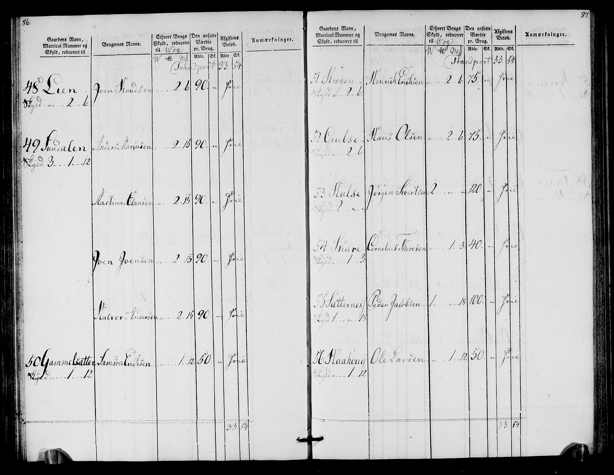 Rentekammeret inntil 1814, Realistisk ordnet avdeling, AV/RA-EA-4070/N/Ne/Nea/L0125b: Sunnmøre fogderi. Oppebørselsregister for fogderiets søndre del, 1803, p. 45