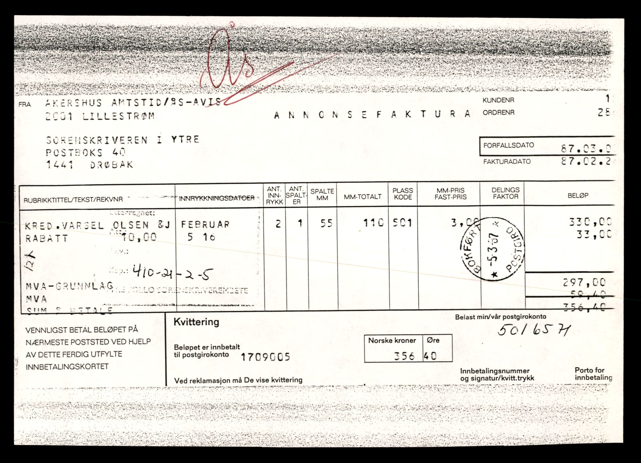 Indre Follo tingrett, AV/SAT-A-10086/K/Kb/Kbc/L0006: Enkeltmannsforetak, aksjeselskap og andelslag, Ols - Sko, 1944-1990, p. 1