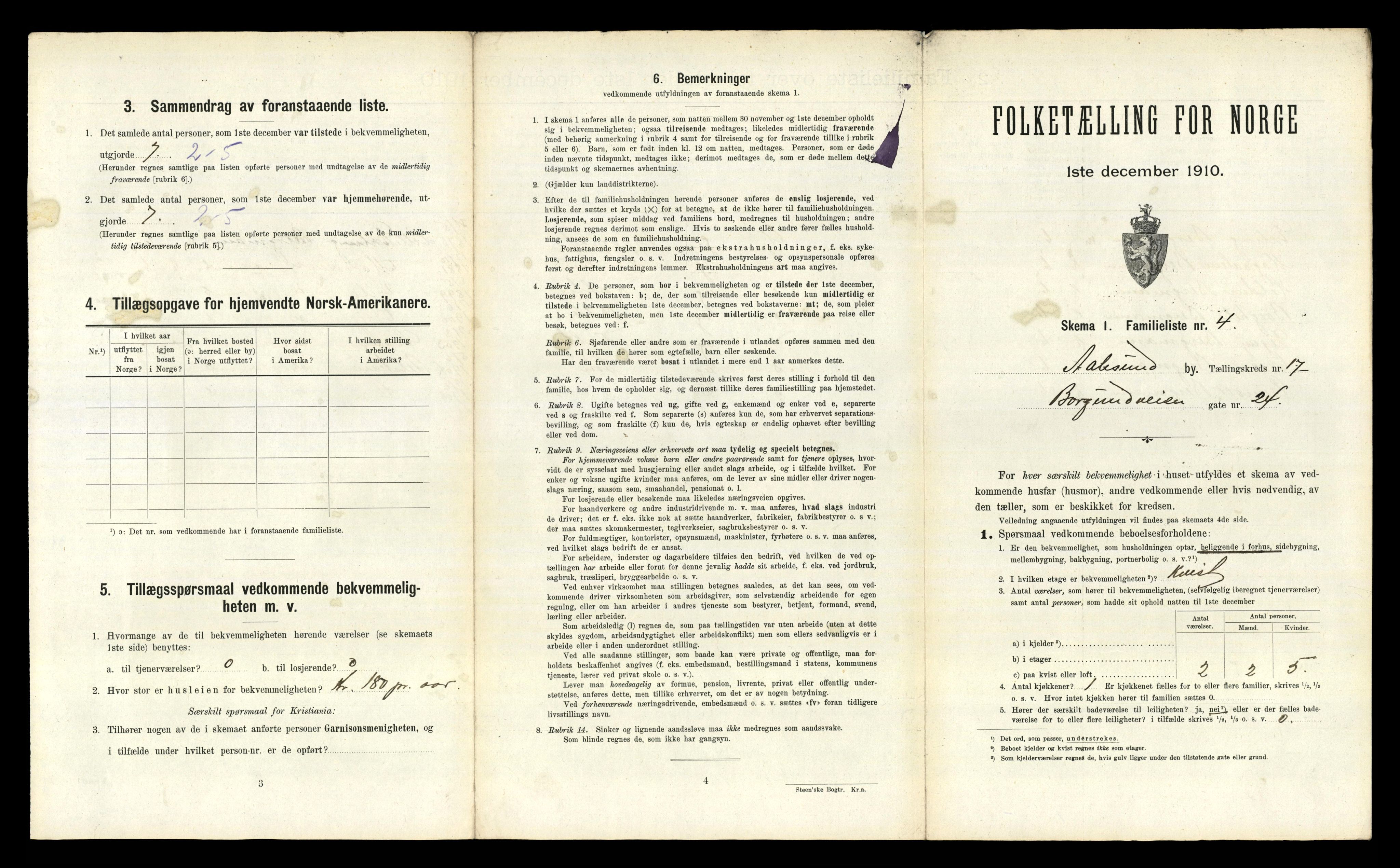 RA, 1910 census for Ålesund, 1910, p. 6553