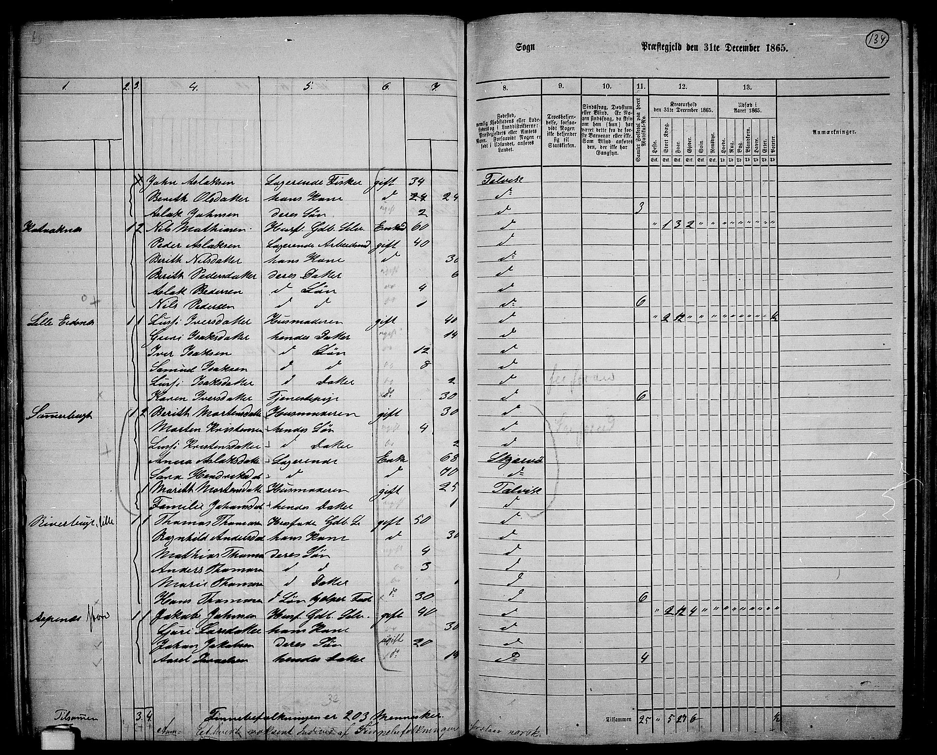 RA, 1865 census for Talvik, 1865, p. 55