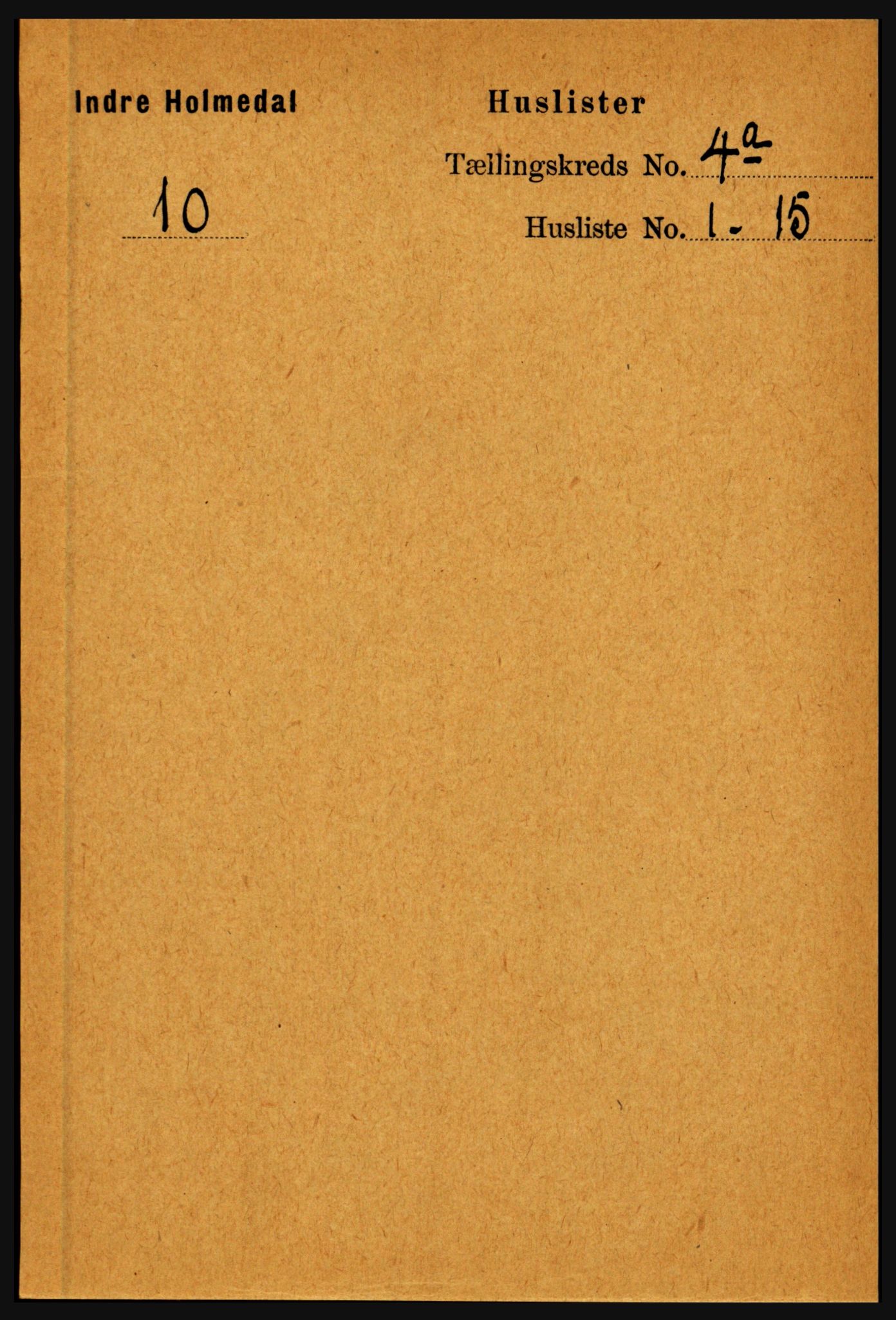 RA, 1891 census for 1430 Indre Holmedal, 1891, p. 1306