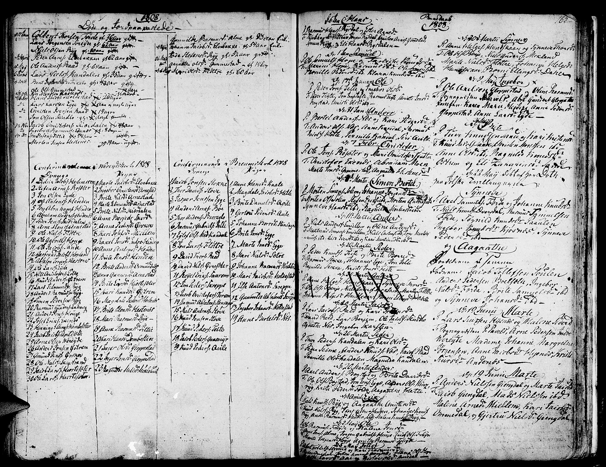 Gloppen sokneprestembete, AV/SAB-A-80101/H/Haa/Haaa/L0005: Parish register (official) no. A 5, 1785-1815, p. 162