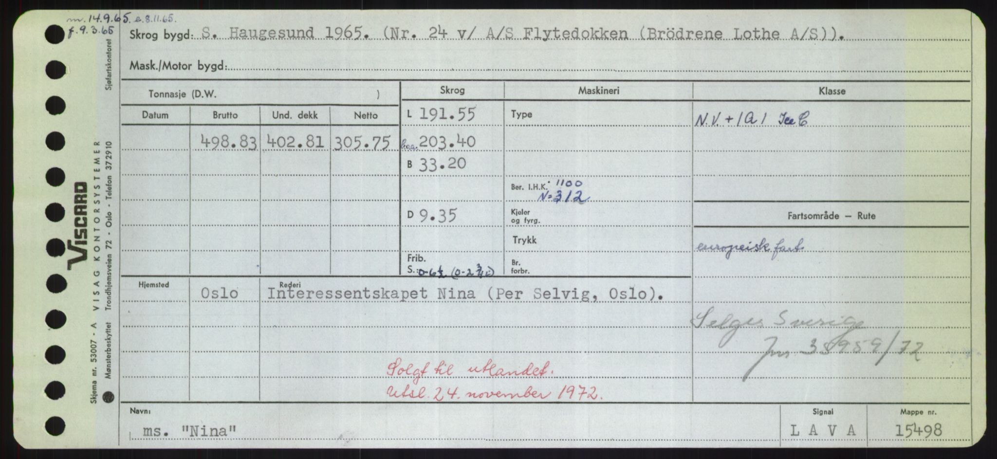 Sjøfartsdirektoratet med forløpere, Skipsmålingen, RA/S-1627/H/Hd/L0026: Fartøy, N-Norhol, p. 215