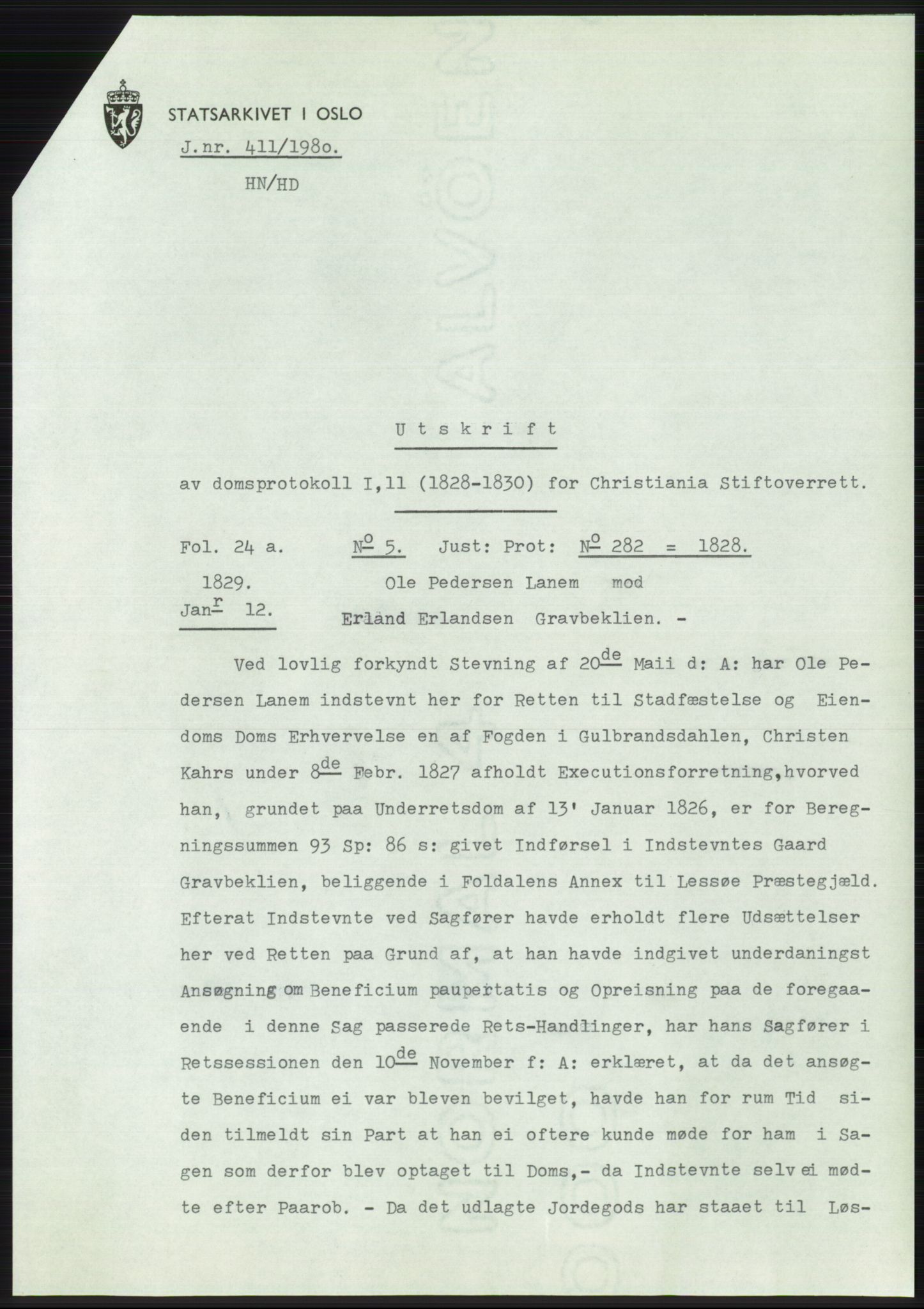 Statsarkivet i Oslo, SAO/A-10621/Z/Zd/L0039: Avskrifter, j.nr 60-3552/1980, 1980, p. 52