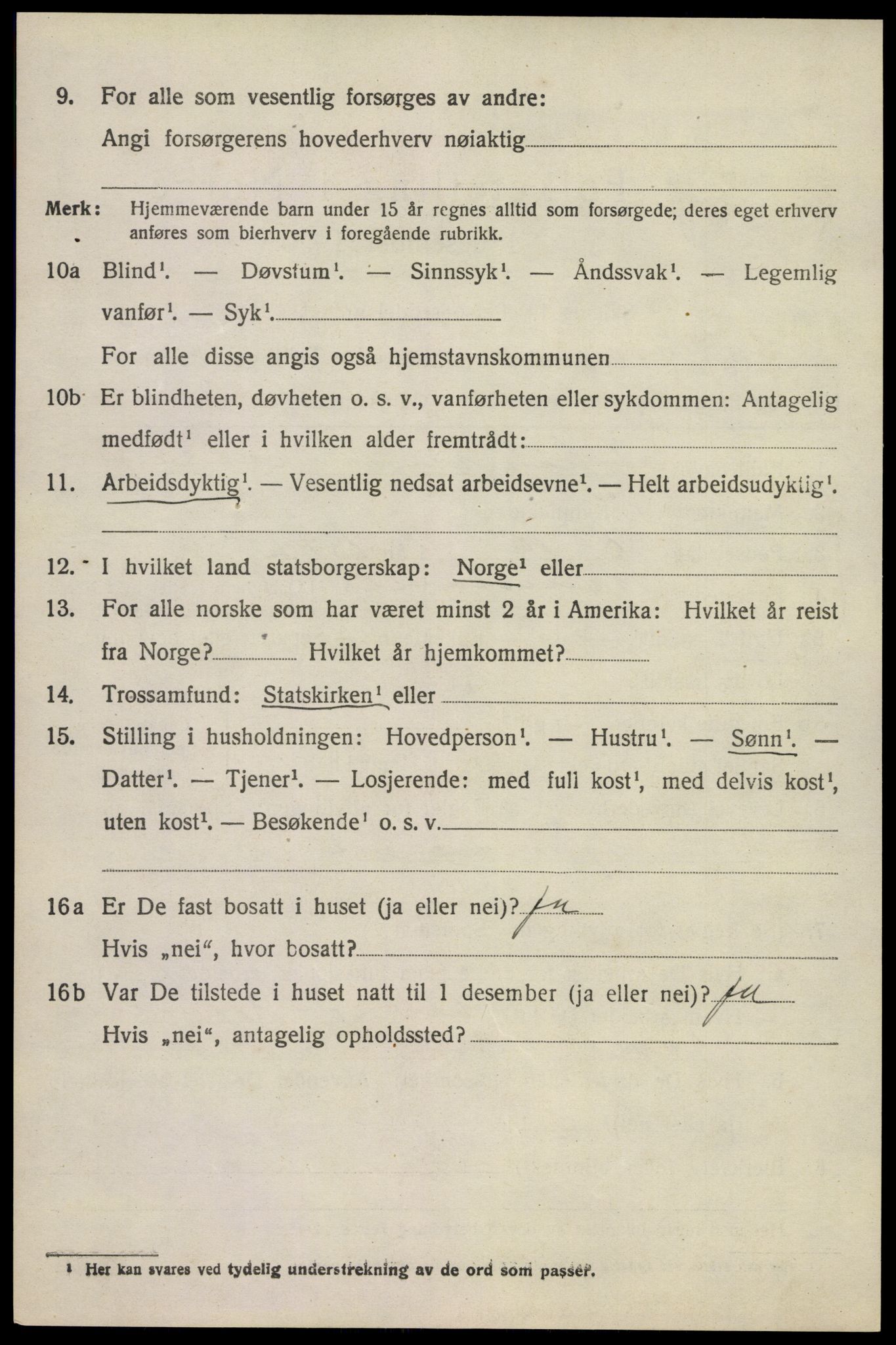 SAKO, 1920 census for Brunlanes, 1920, p. 9270
