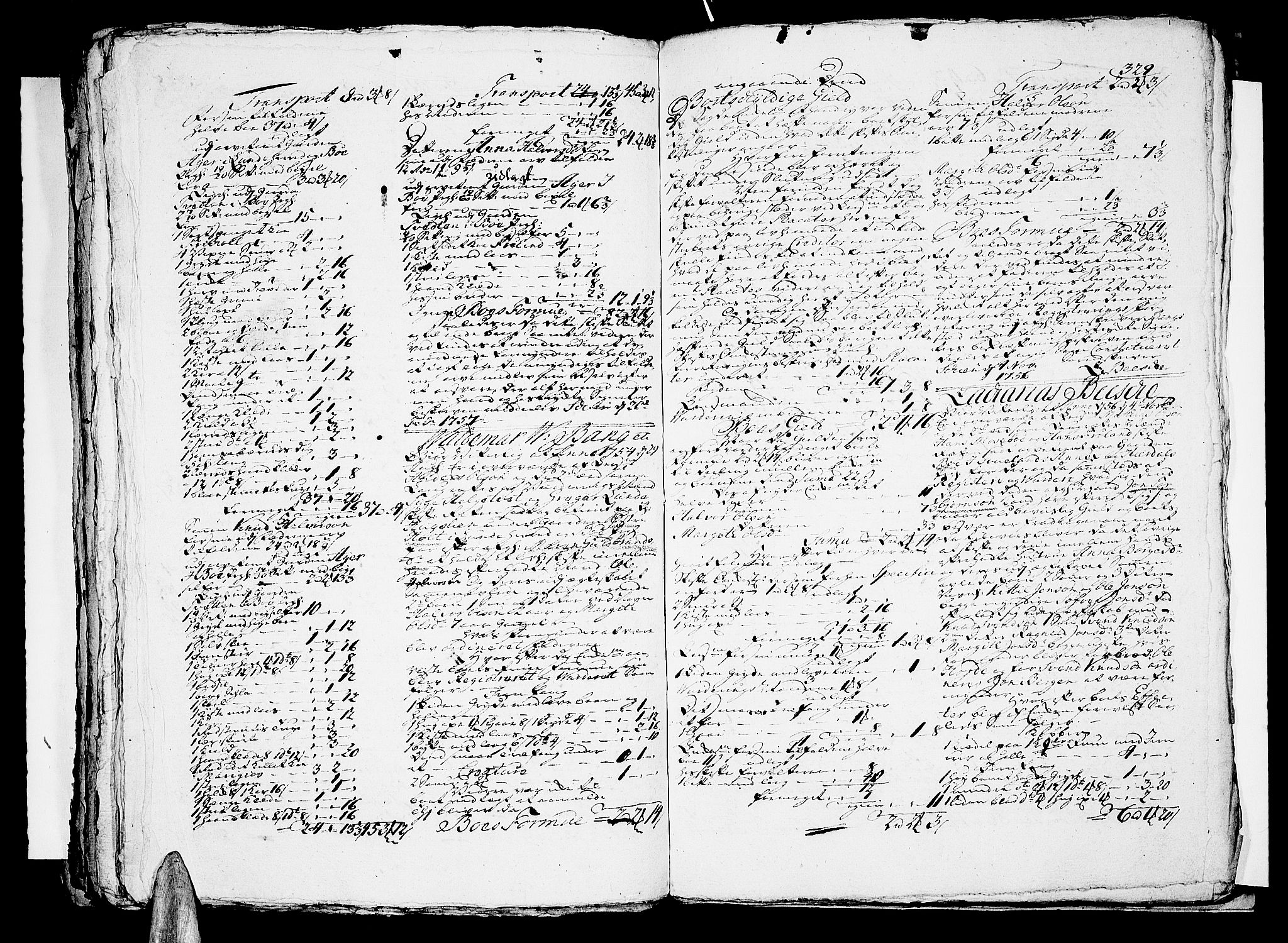 Nedre Telemark sorenskriveri, AV/SAKO-A-135/H/Hb/Hba/L0013: Skifteprotokoll, 1753-1757, p. 328b-329a