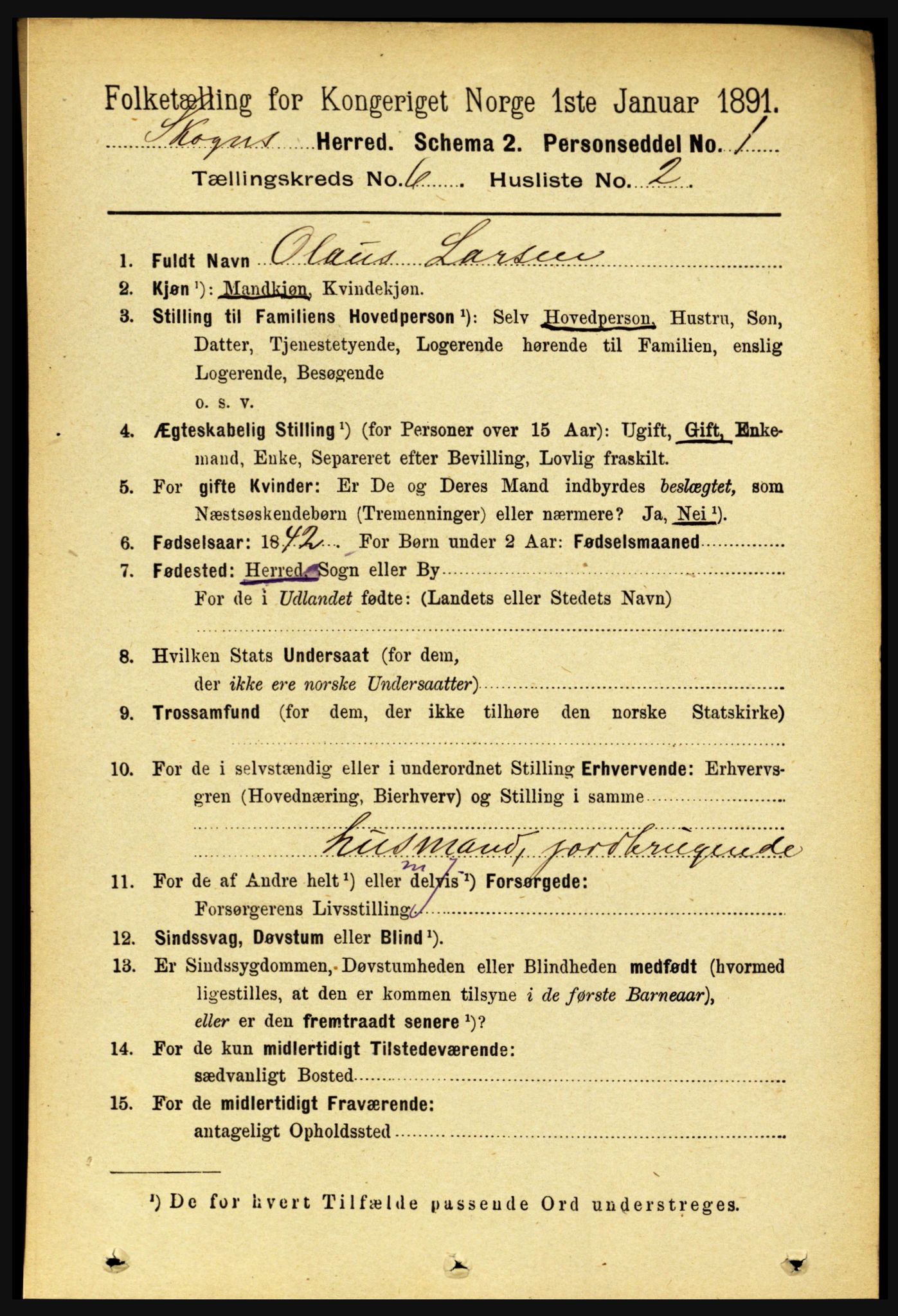 RA, 1891 census for 1719 Skogn, 1891, p. 3471