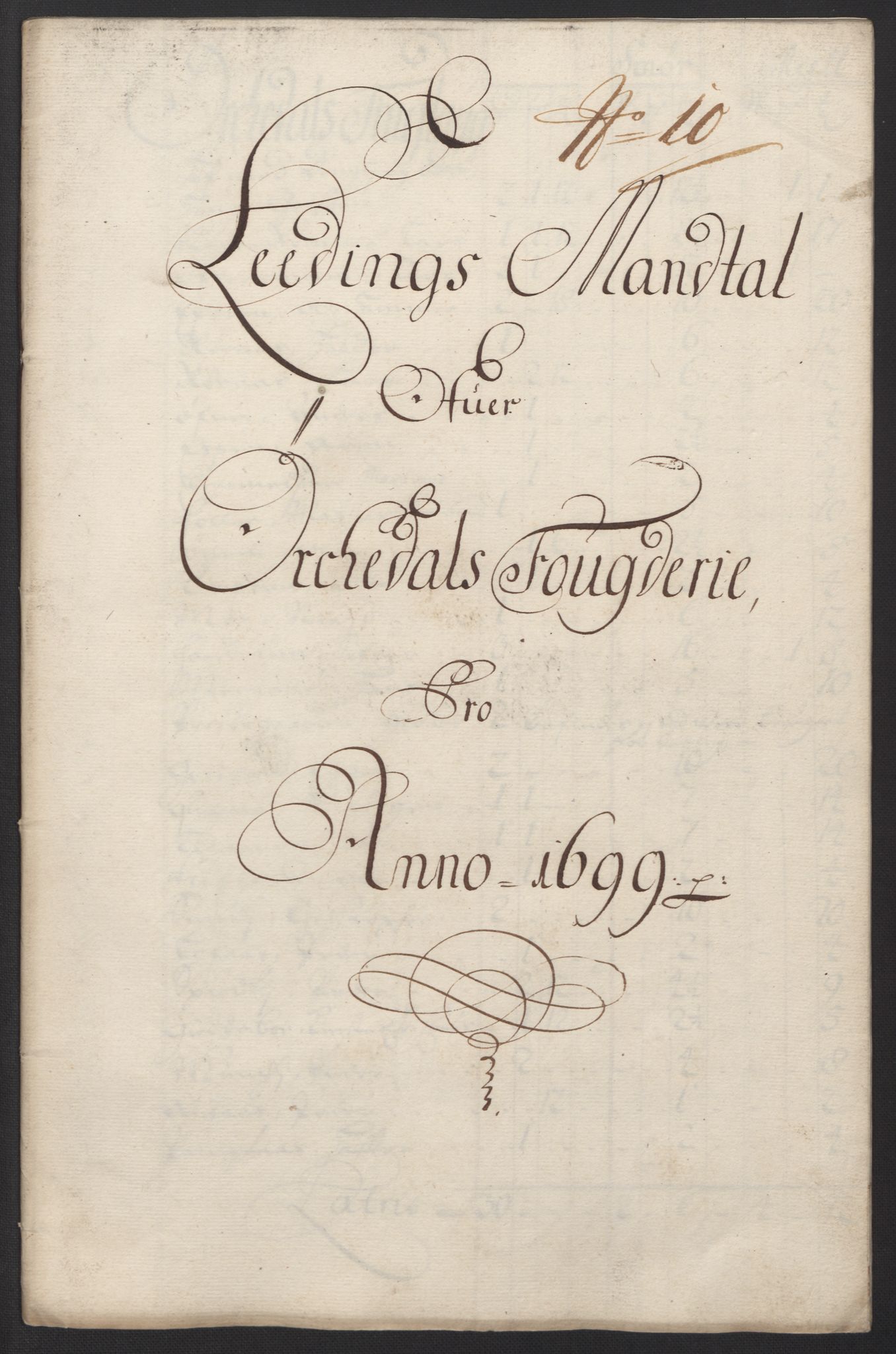 Rentekammeret inntil 1814, Reviderte regnskaper, Fogderegnskap, AV/RA-EA-4092/R60/L3949: Fogderegnskap Orkdal og Gauldal, 1699, p. 140