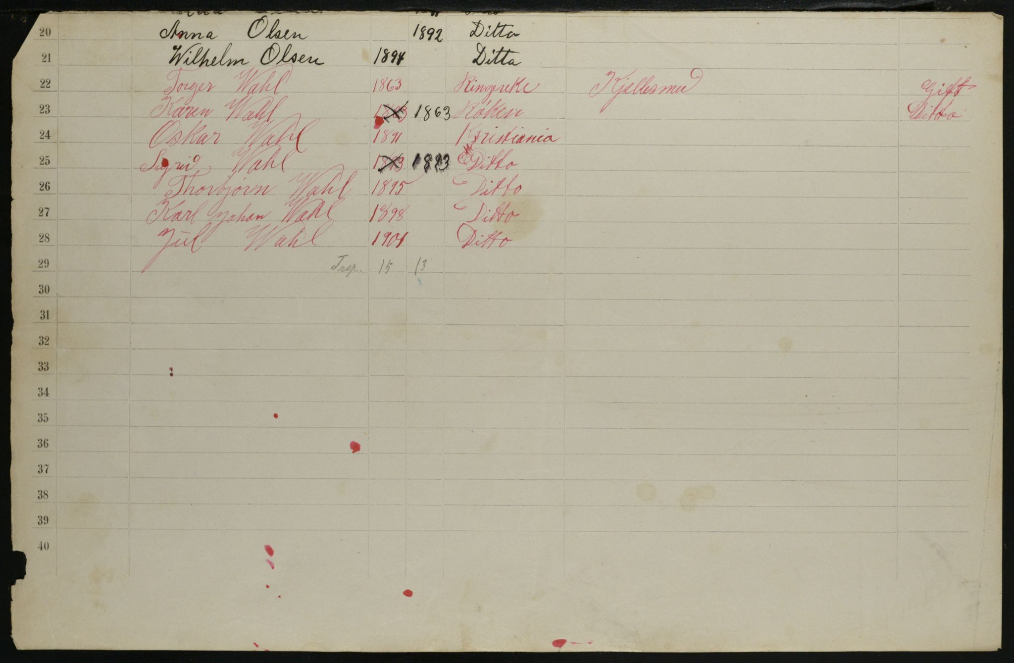 OBA, Municipal Census 1901 for Kristiania, 1901, p. 1339