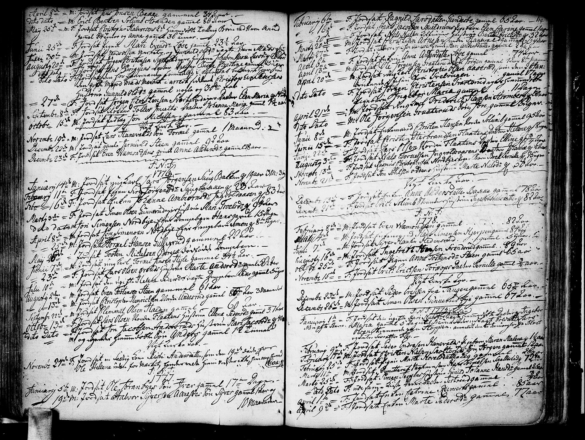 Skoger kirkebøker, SAKO/A-59/F/Fa/L0001: Parish register (official) no. I 1, 1746-1814, p. 114