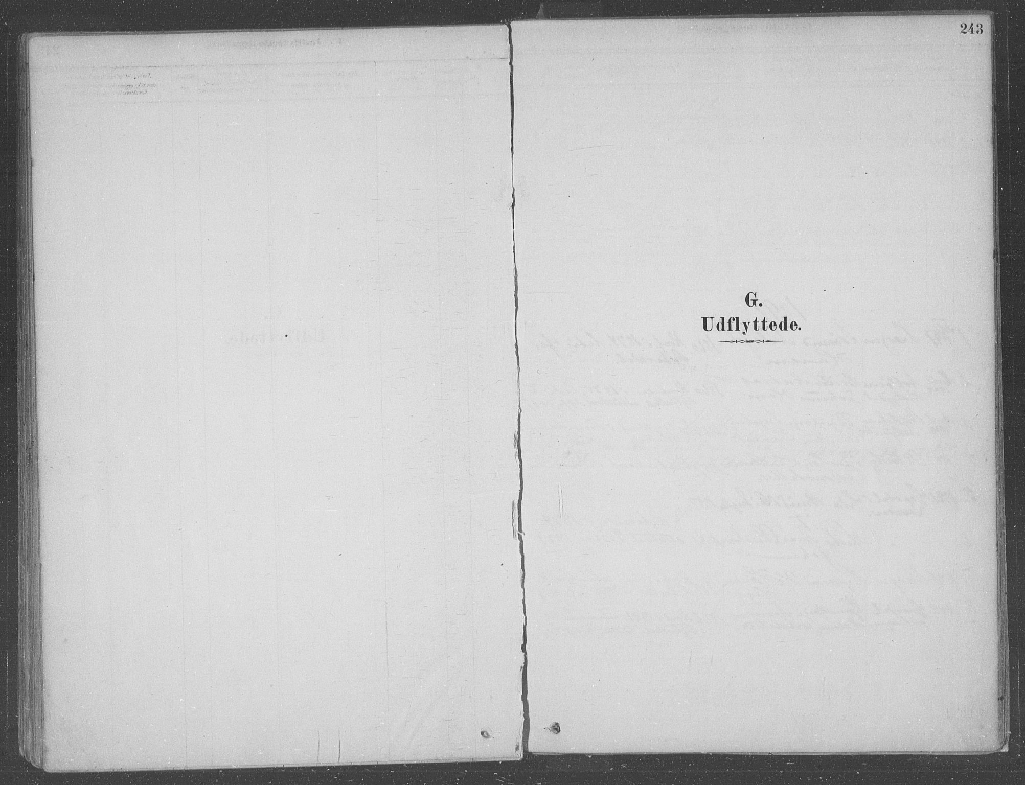 Fusa sokneprestembete, SAB/A-75401/H/Haa: Parish register (official) no. B 1, 1880-1938, p. 243