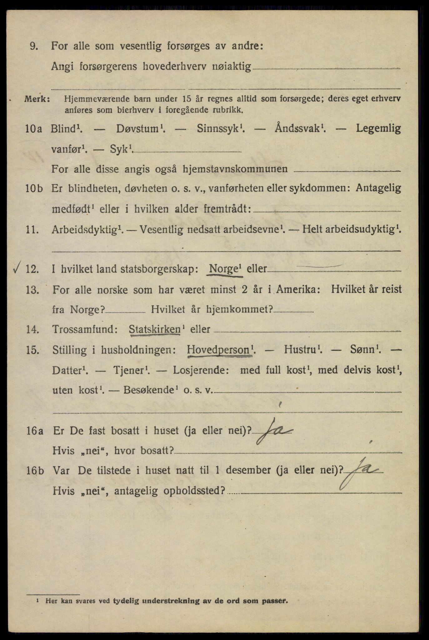 SAO, 1920 census for Kristiania, 1920, p. 539738