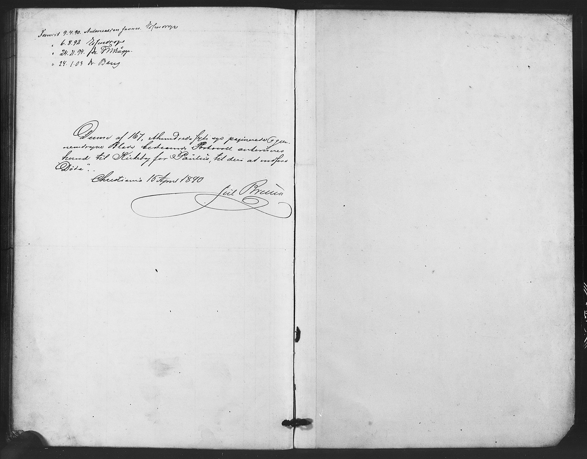 Paulus prestekontor Kirkebøker, SAO/A-10871/F/Fa/L0011: Parish register (official) no. 11, 1889-1897