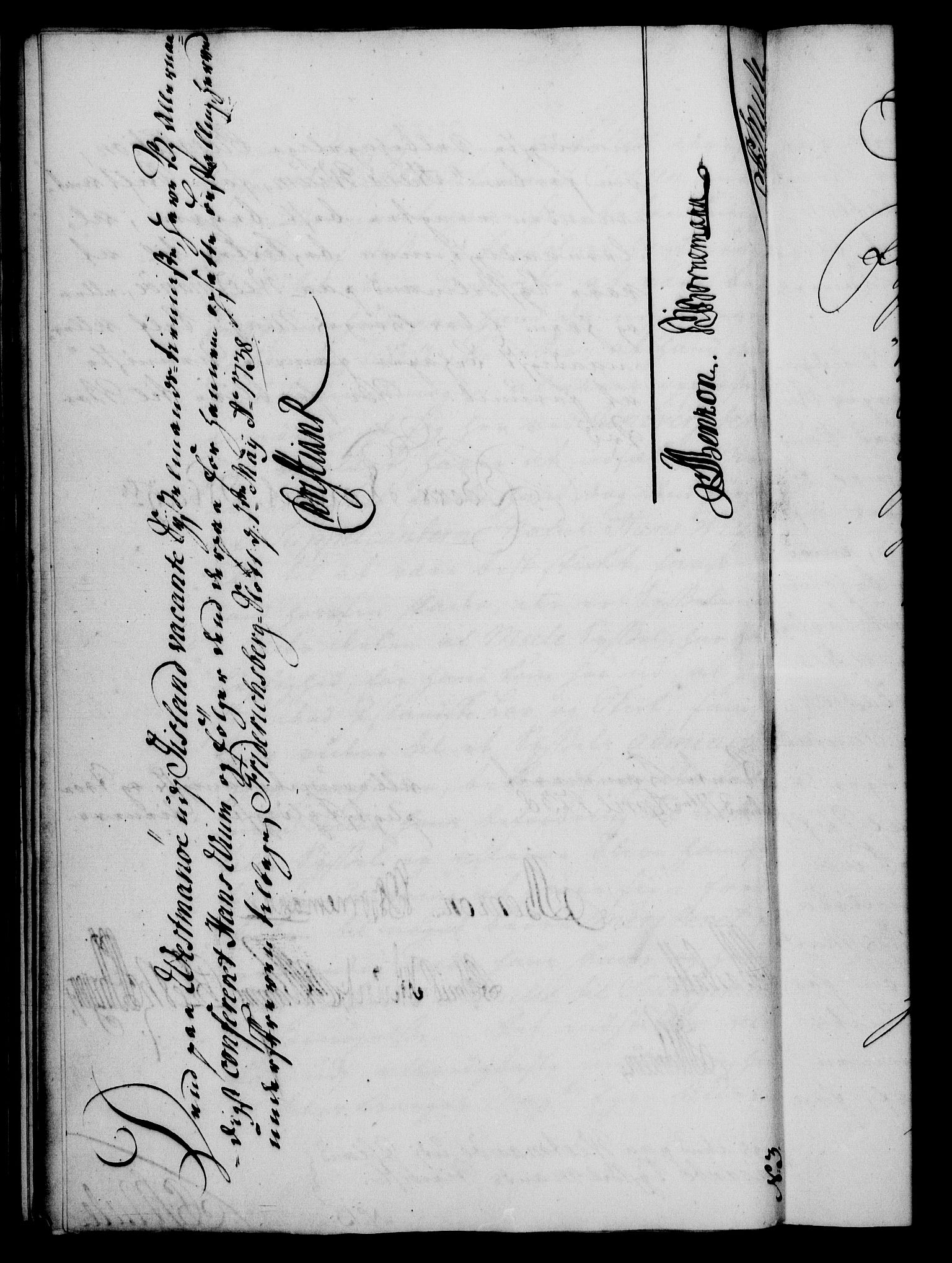 Rentekammeret, Kammerkanselliet, RA/EA-3111/G/Gf/Gfa/L0021: Norsk relasjons- og resolusjonsprotokoll (merket RK 52.21), 1738, p. 156