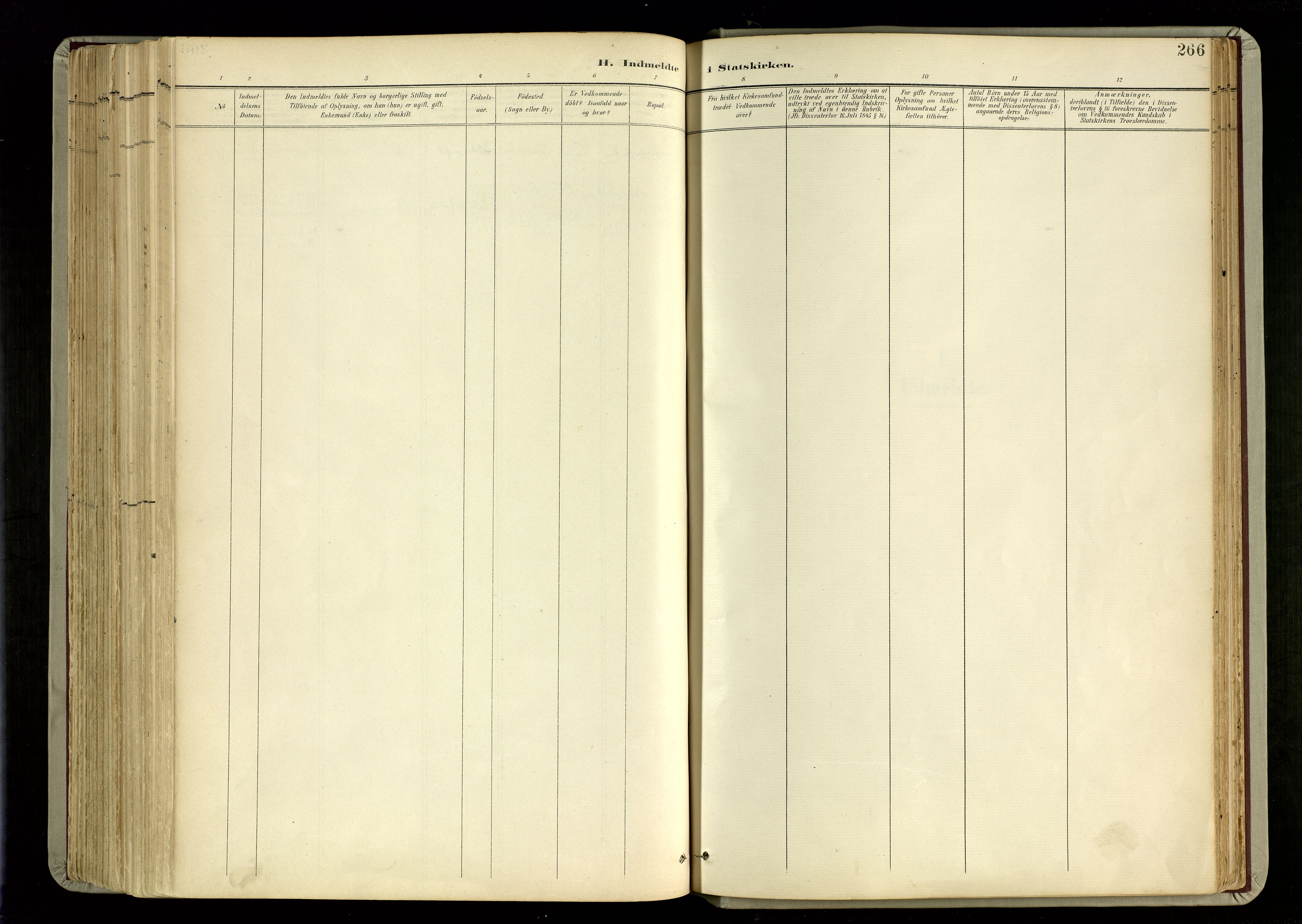 Hommedal sokneprestkontor, AV/SAK-1111-0023/F/Fa/Fab/L0007: Parish register (official) no. A 7, 1898-1924, p. 266