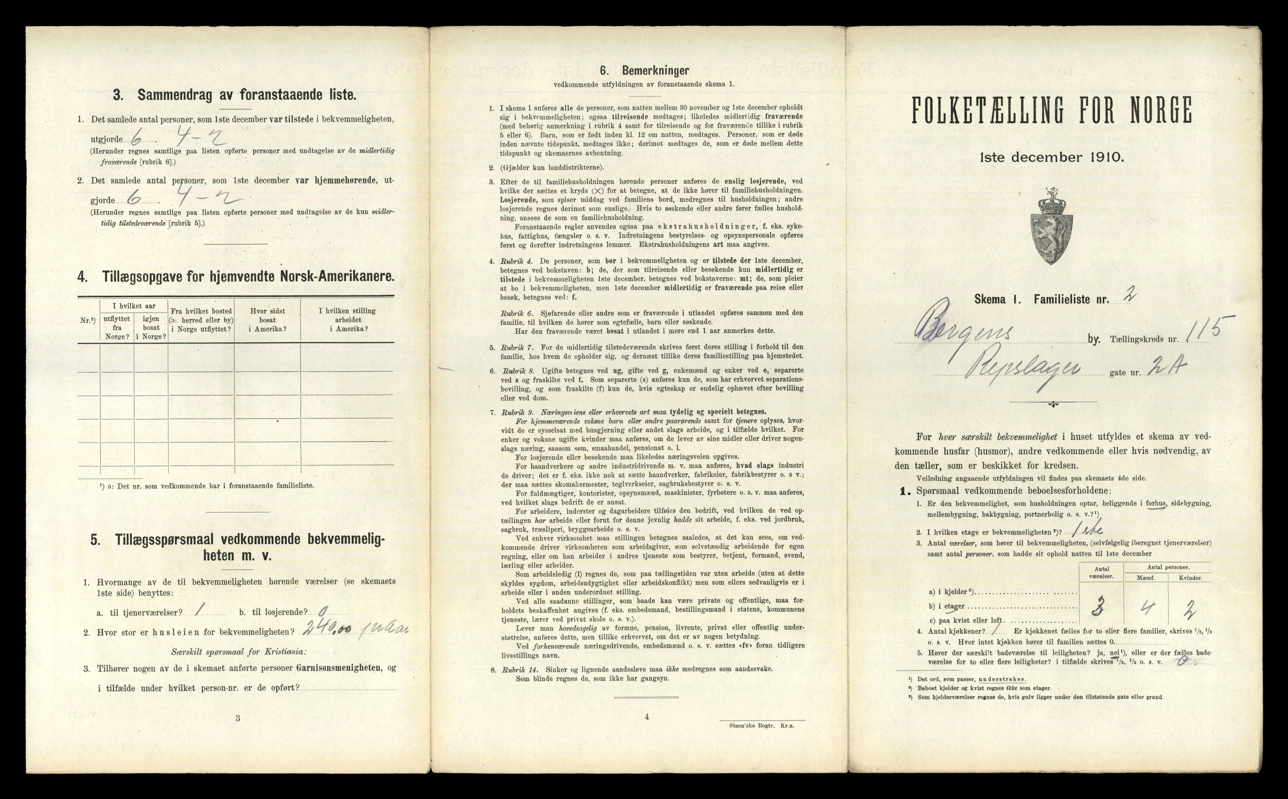 RA, 1910 census for Bergen, 1910, p. 39897