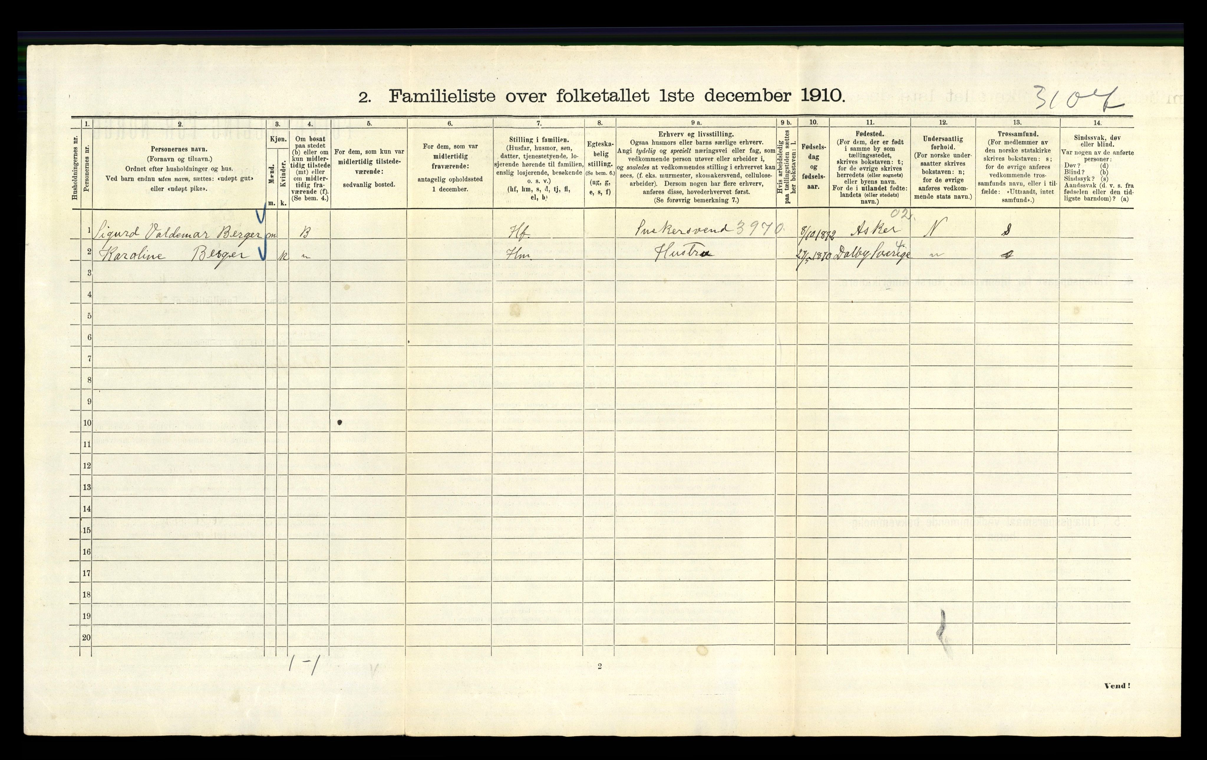 RA, 1910 census for Kristiania, 1910, p. 23832