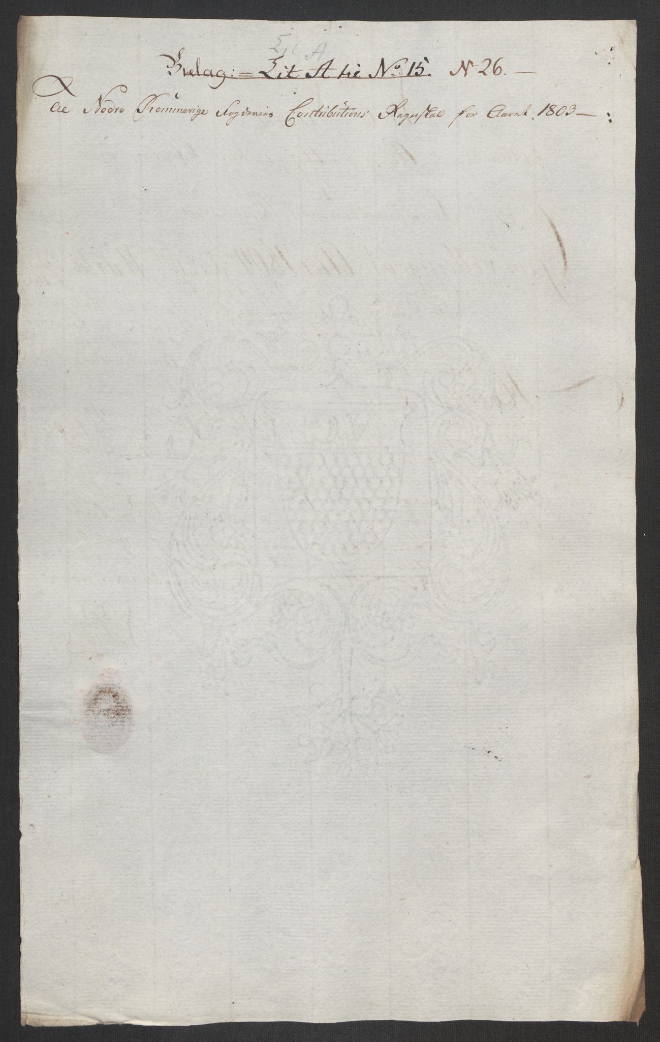 Rentekammeret inntil 1814, Reviderte regnskaper, Fogderegnskap, AV/RA-EA-4092/R11/L0679: Fogderegnskap Nedre Romerike, 1803, p. 113