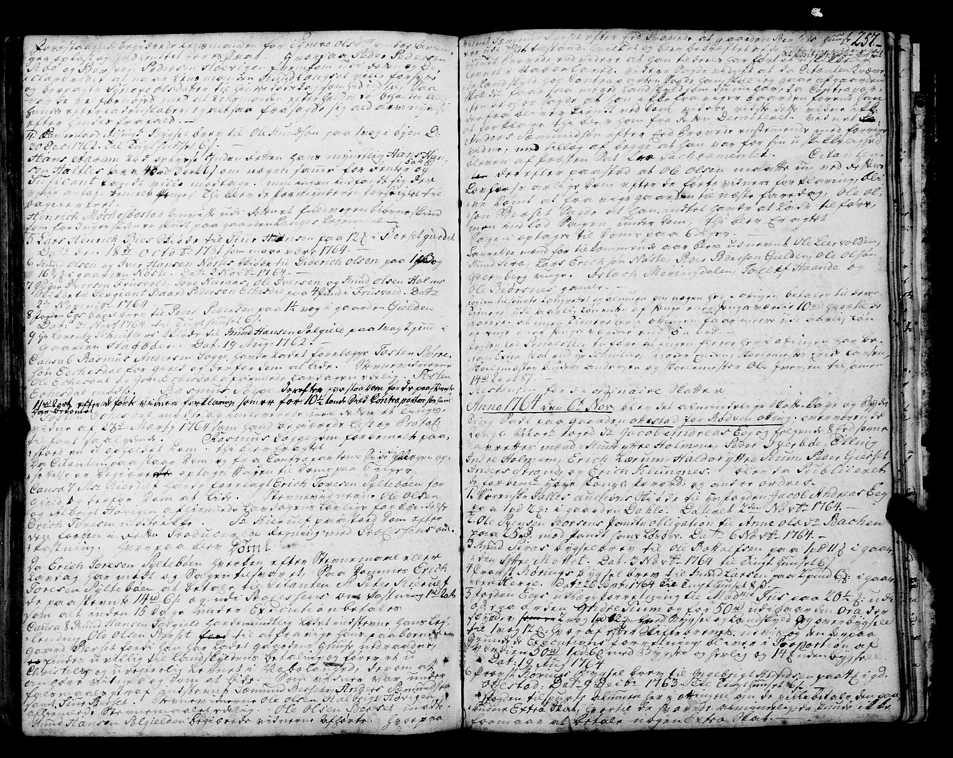 Romsdal sorenskriveri, SAT/A-4149/1/1/1A/L0014: Tingbok, 1757-1765, p. 257