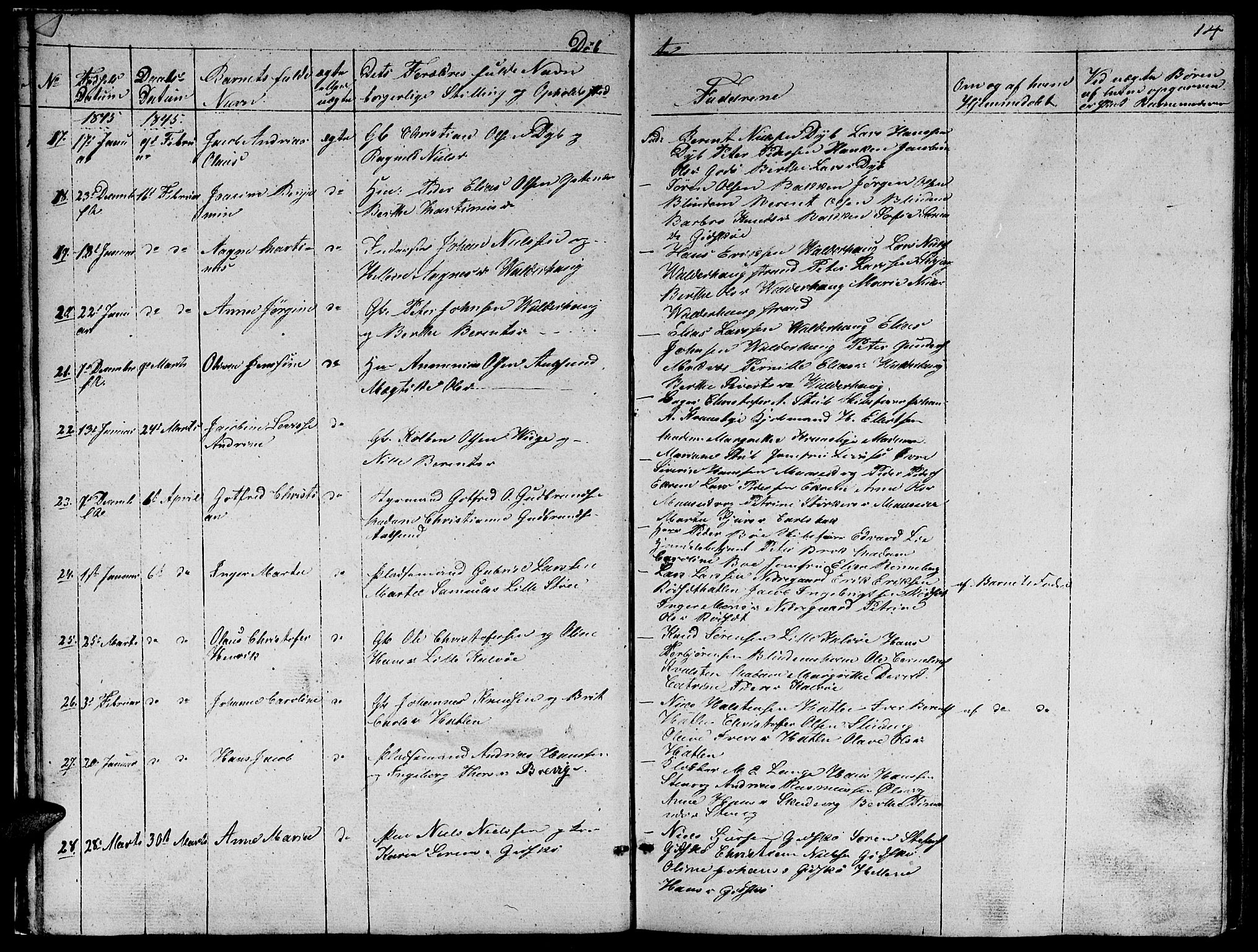 Ministerialprotokoller, klokkerbøker og fødselsregistre - Møre og Romsdal, AV/SAT-A-1454/528/L0426: Parish register (copy) no. 528C07, 1844-1854, p. 14