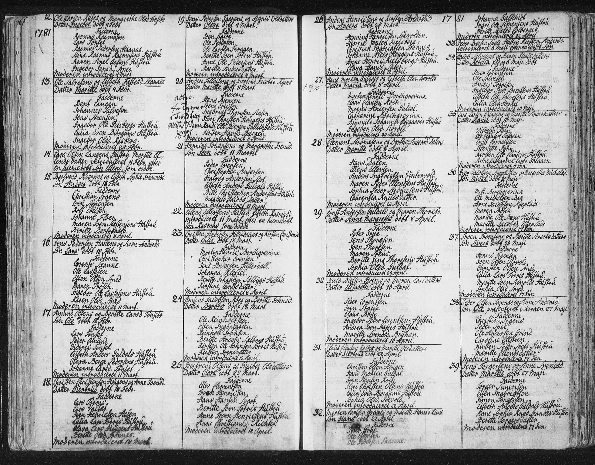 Ministerialprotokoller, klokkerbøker og fødselsregistre - Sør-Trøndelag, SAT/A-1456/681/L0926: Parish register (official) no. 681A04, 1767-1797, p. 73