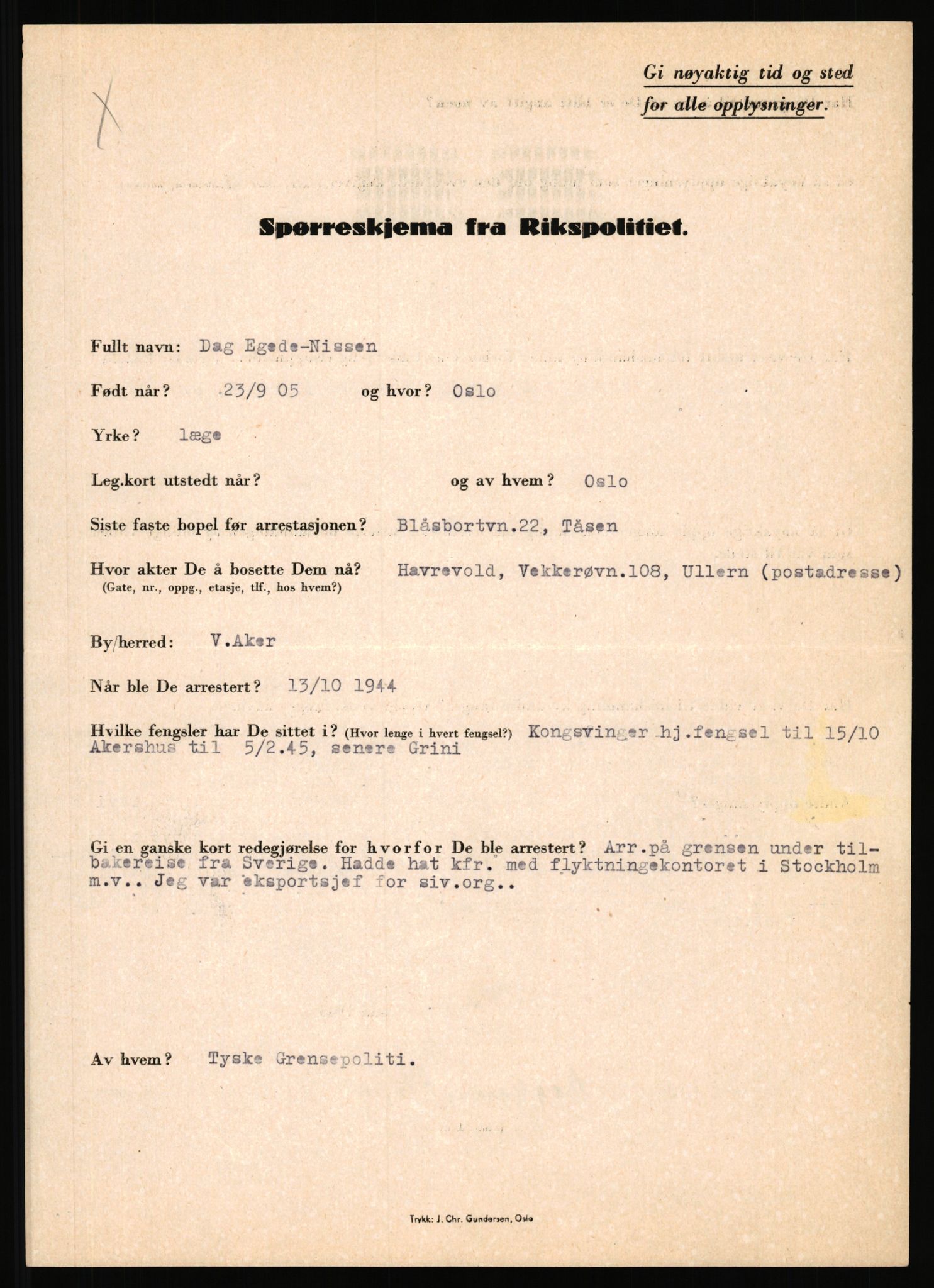 Rikspolitisjefen, AV/RA-S-1560/L/L0012: Mogensen, Øivind - Noraas, Lars, 1940-1945, p. 912