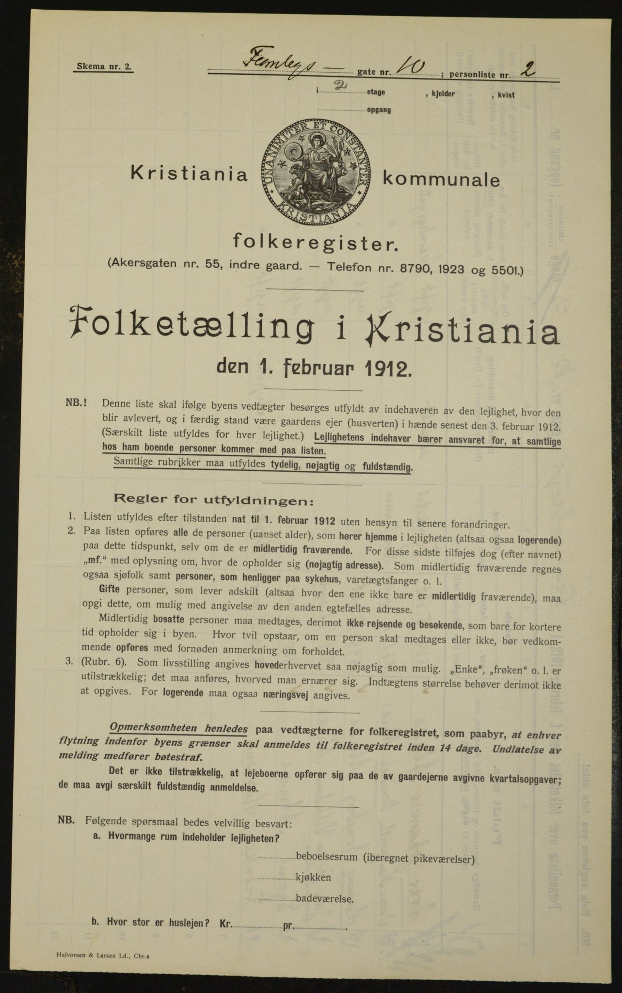 OBA, Municipal Census 1912 for Kristiania, 1912, p. 23958