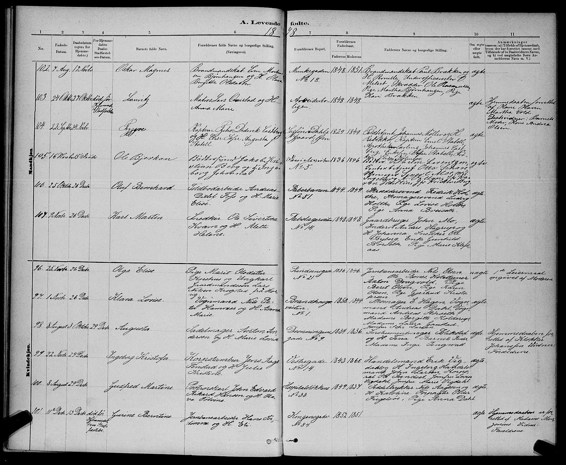 Ministerialprotokoller, klokkerbøker og fødselsregistre - Sør-Trøndelag, AV/SAT-A-1456/601/L0091: Parish register (copy) no. 601C09, 1878-1883