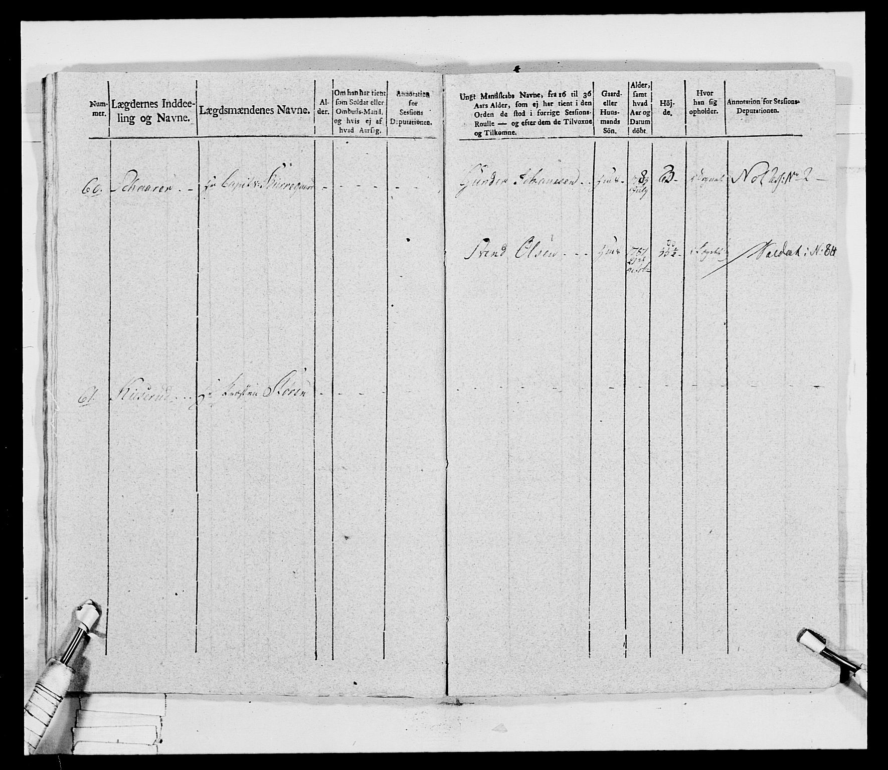 Generalitets- og kommissariatskollegiet, Det kongelige norske kommissariatskollegium, AV/RA-EA-5420/E/Eh/L0032b: Nordafjelske gevorbne infanteriregiment, 1806, p. 216