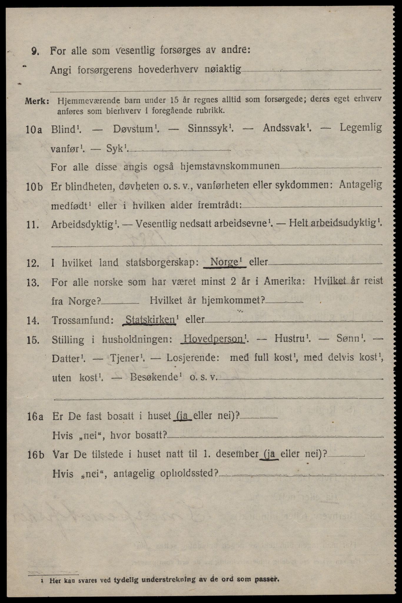 SAST, 1920 census for Erfjord, 1920, p. 1280