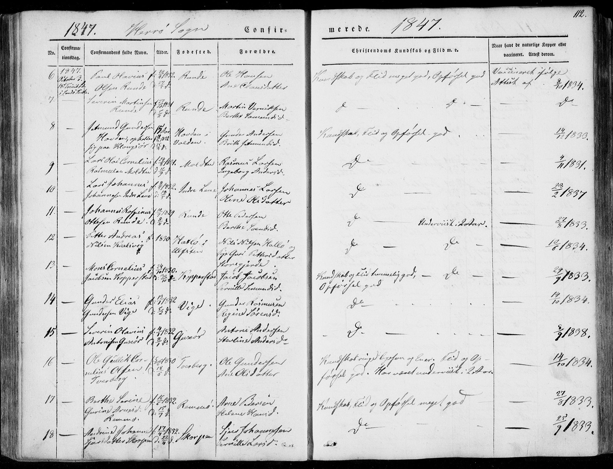 Ministerialprotokoller, klokkerbøker og fødselsregistre - Møre og Romsdal, AV/SAT-A-1454/507/L0070: Parish register (official) no. 507A05, 1842-1873, p. 112