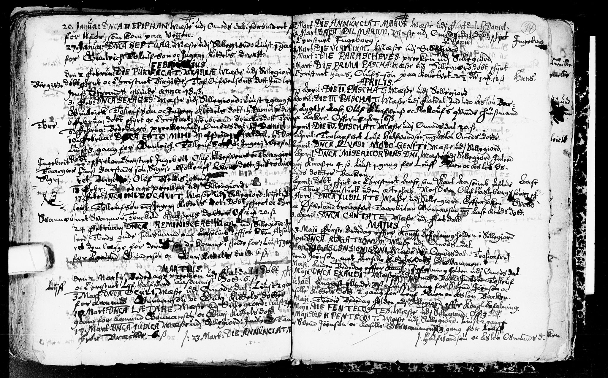 Seljord kirkebøker, SAKO/A-20/F/Fa/L0001: Parish register (official) no. I 1, 1654-1686, p. 94