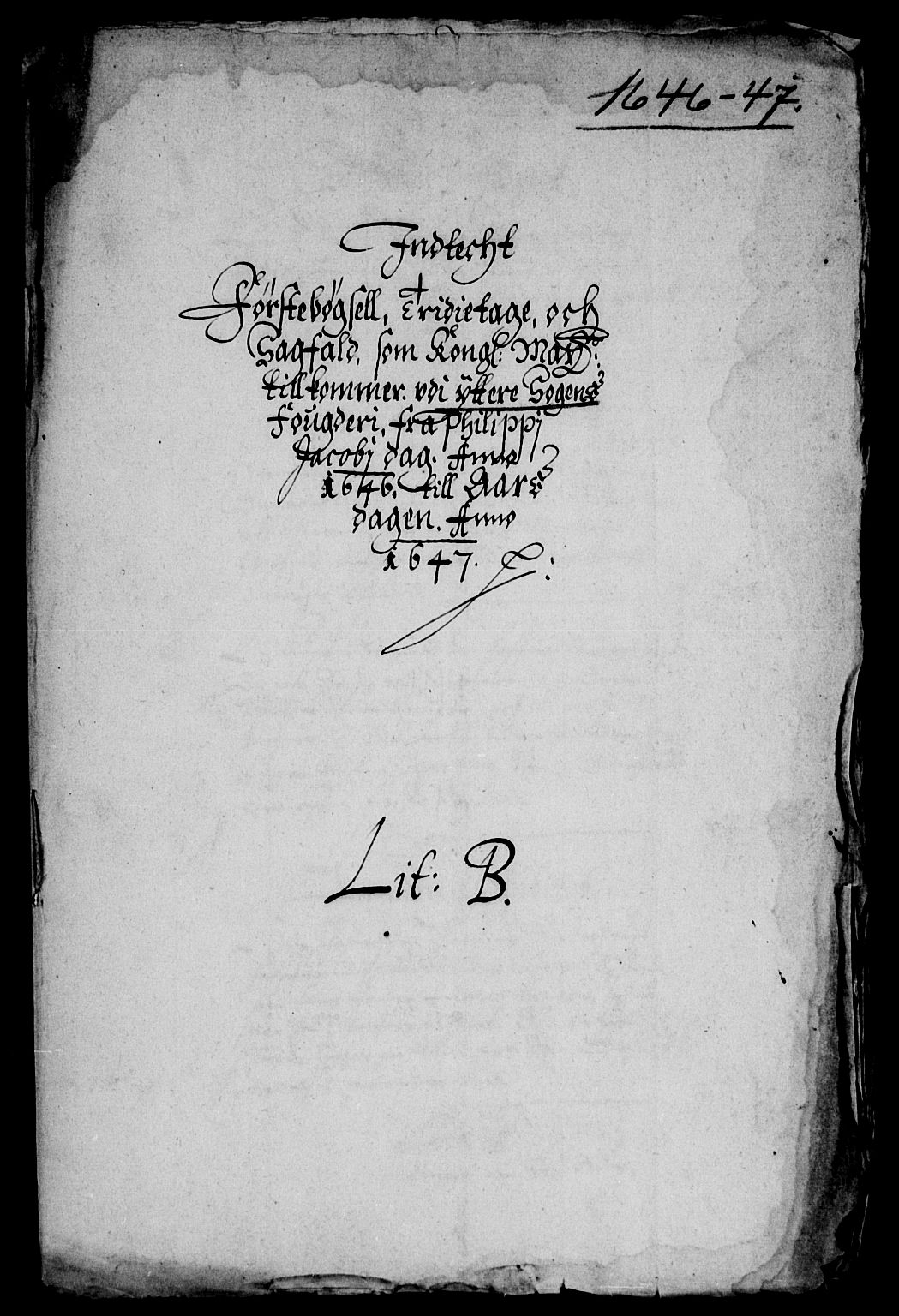 Rentekammeret inntil 1814, Reviderte regnskaper, Lensregnskaper, AV/RA-EA-5023/R/Rb/Rbt/L0103: Bergenhus len, 1643-1647