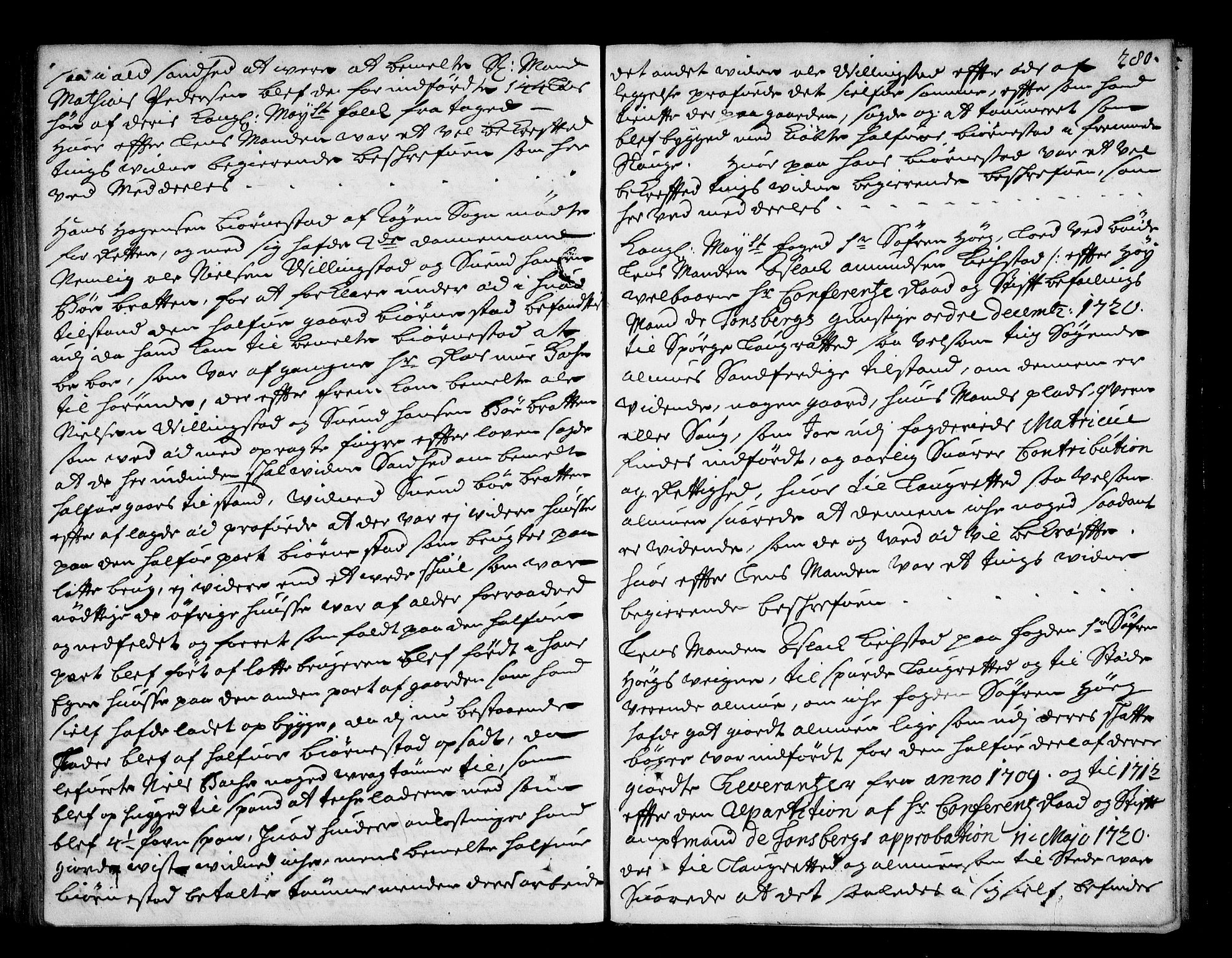 Lier, Røyken og Hurum sorenskriveri, SAKO/A-89/F/Fa/L0044: Tingbok, 1716-1721, p. 280