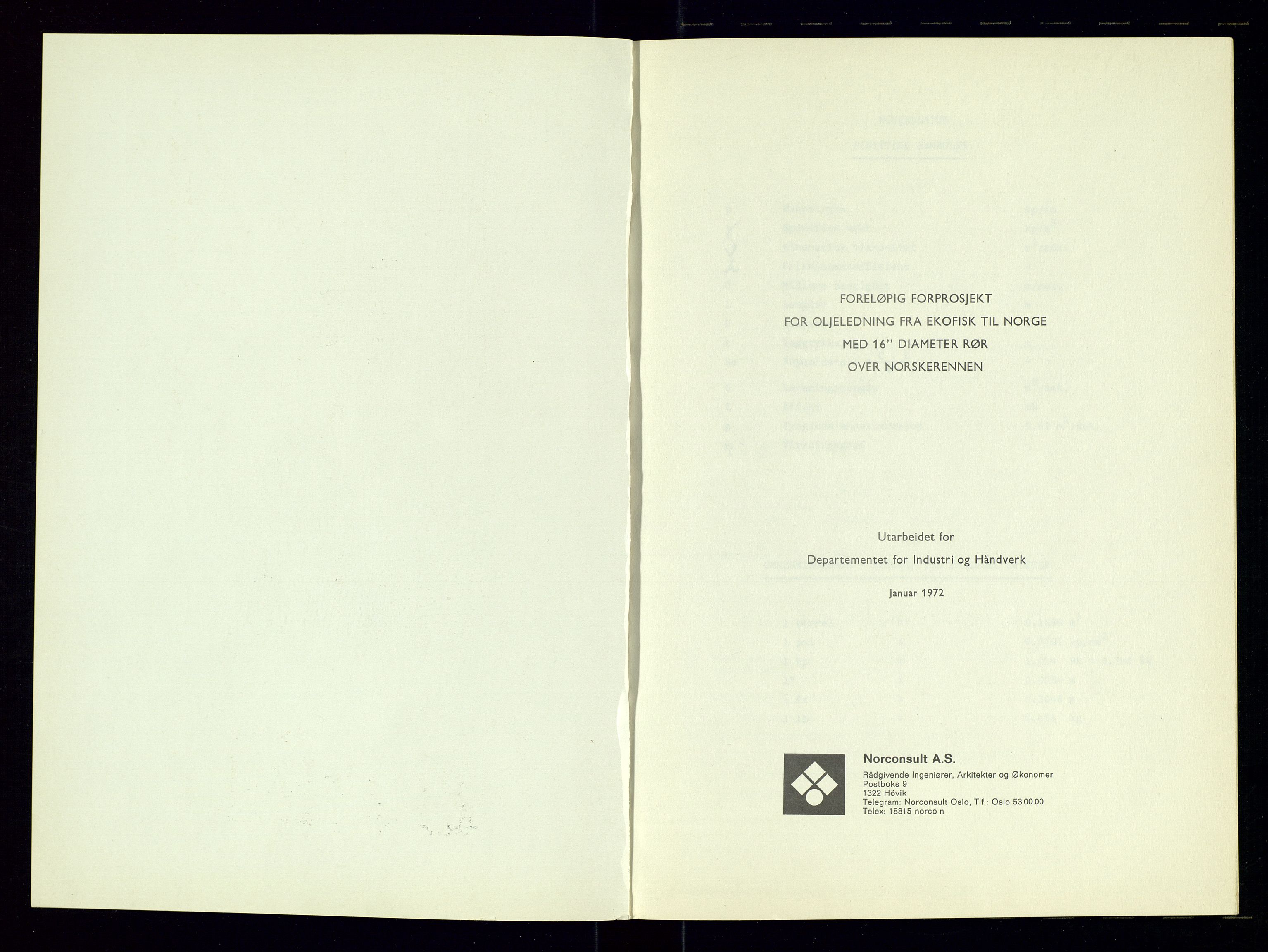 Industridepartementet, Oljekontoret, AV/SAST-A-101348/Dc/L0012: 742 Ekofisk prosjekt, prosjektstudier, div. protokoller ang oljeledning, 1971-1972