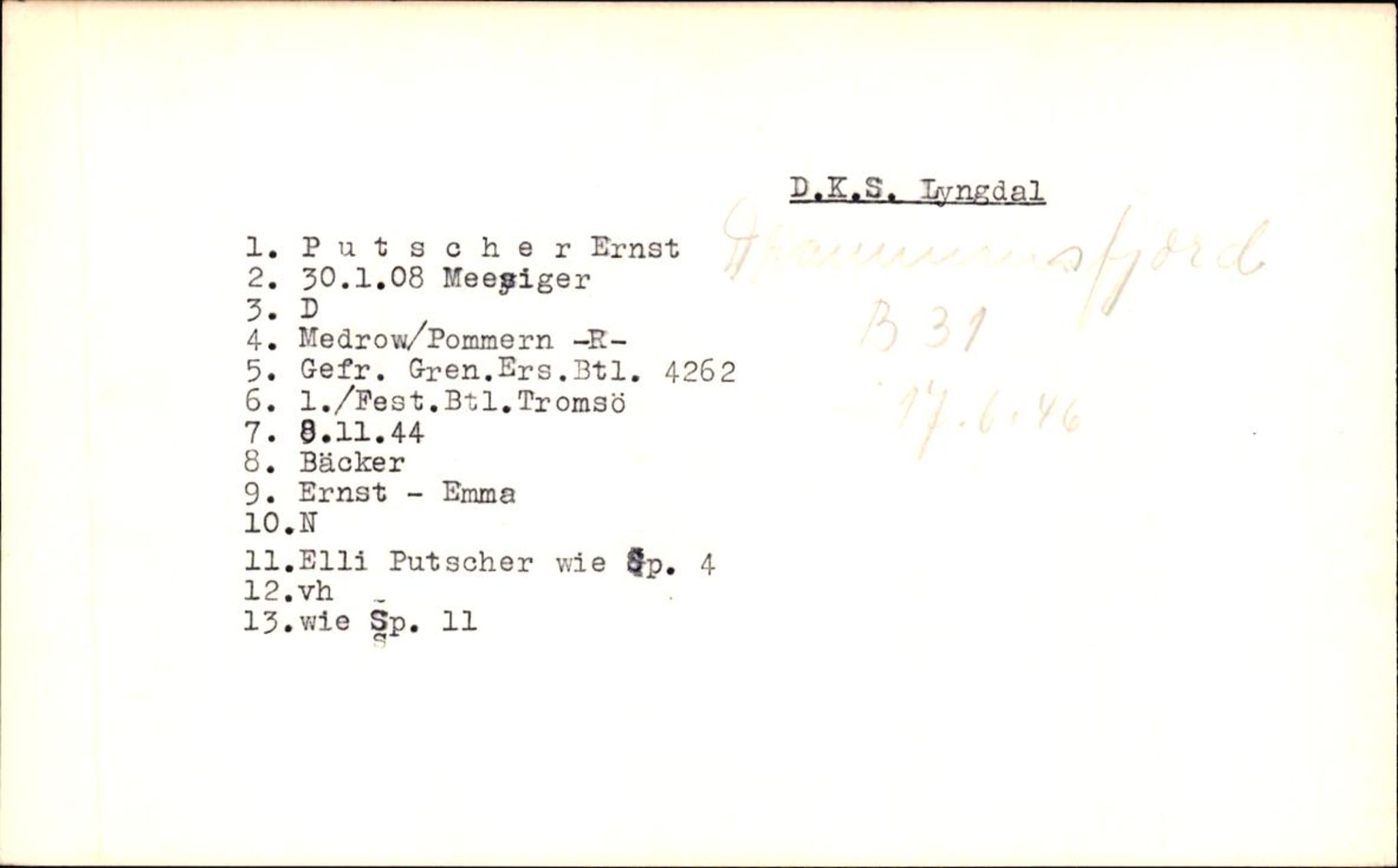 Hjemsendte tyskere , RA/RAFA-6487/D/Db/L0021: Paüls-Raglewaski, 1945-1947, p. 1172